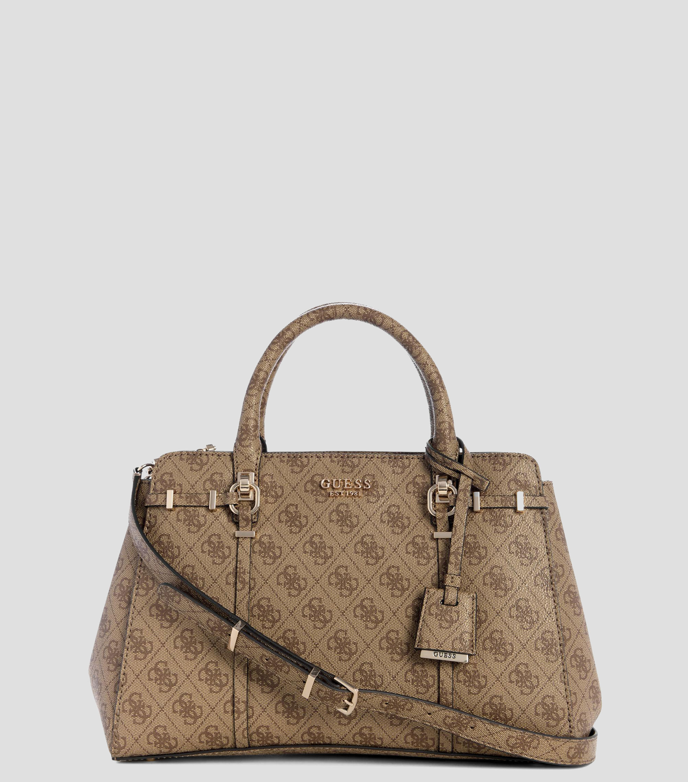 Bolsa Satchel Leona con estampado Mujer