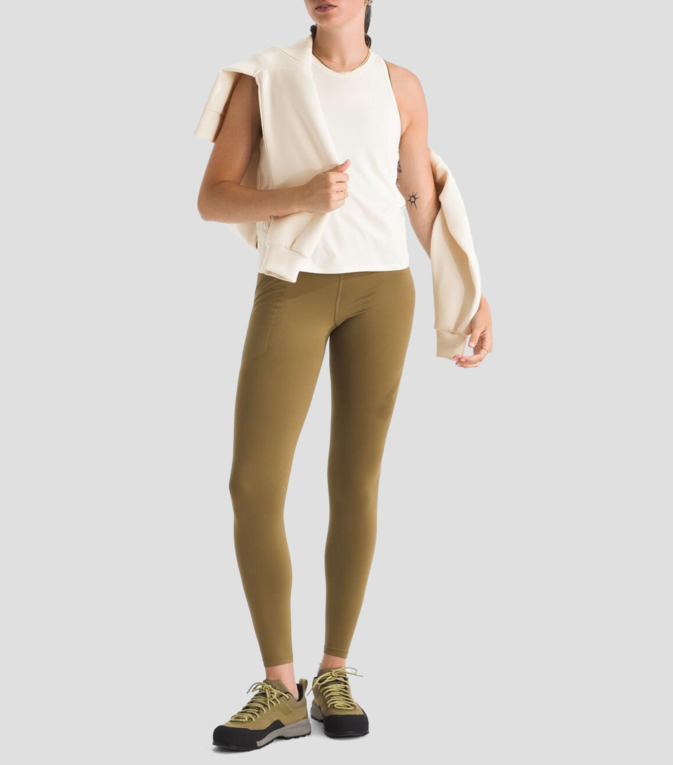 Playera para entrenamiento Jaida cuello redondo sin mangas lisa Mujer