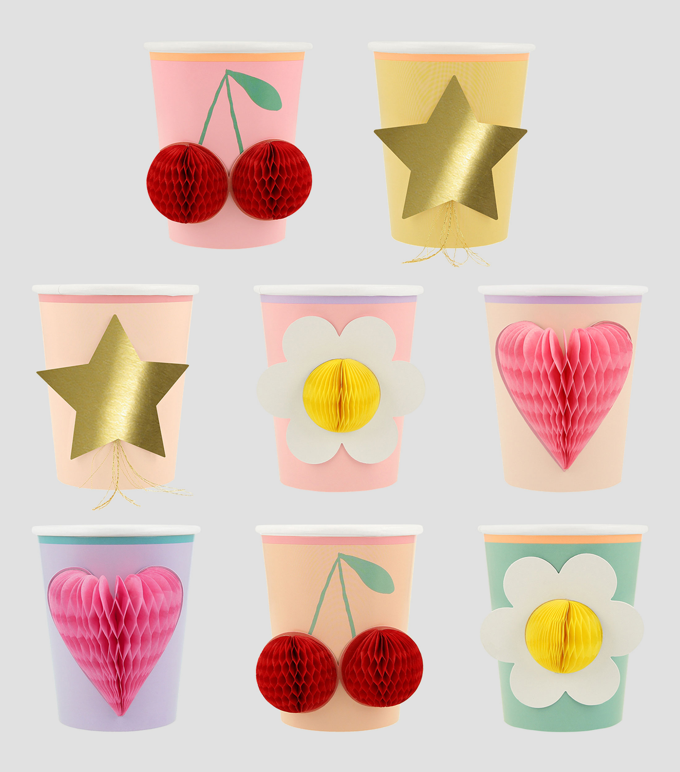 Vasos Happy Icons 3D