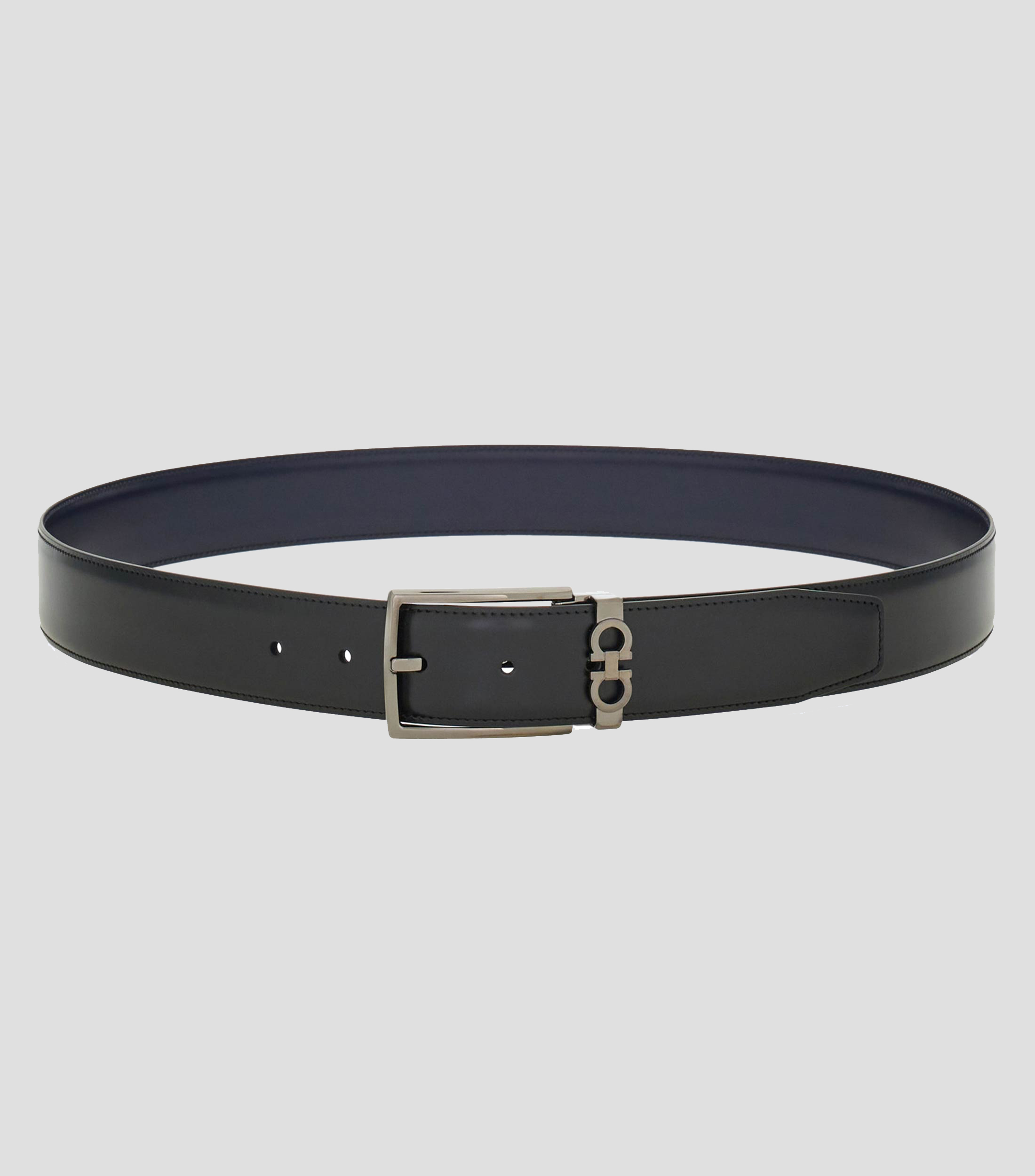 Cinturon reversible y ajustable Gancini Hombre