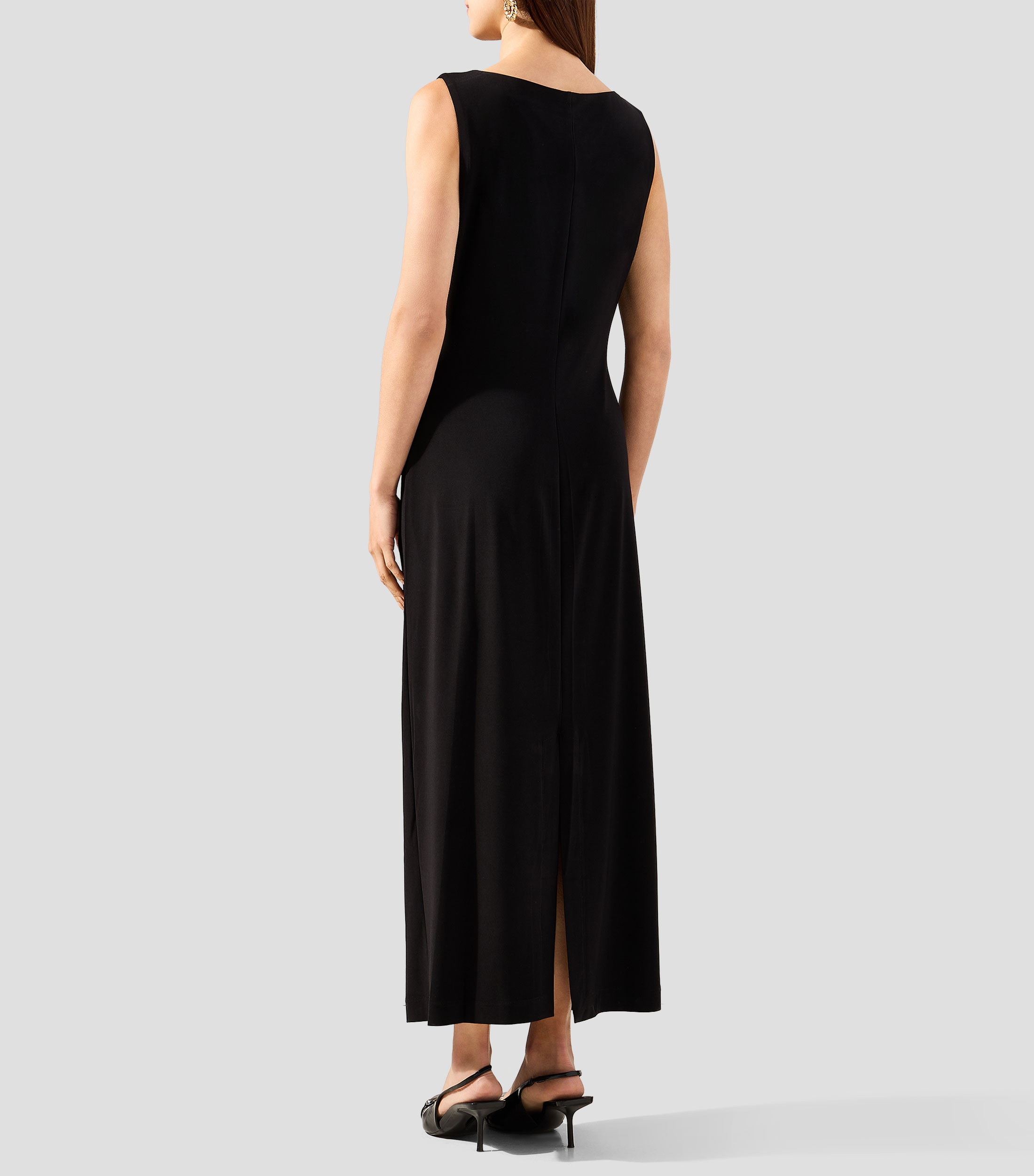 Vestido largo liso Mujer