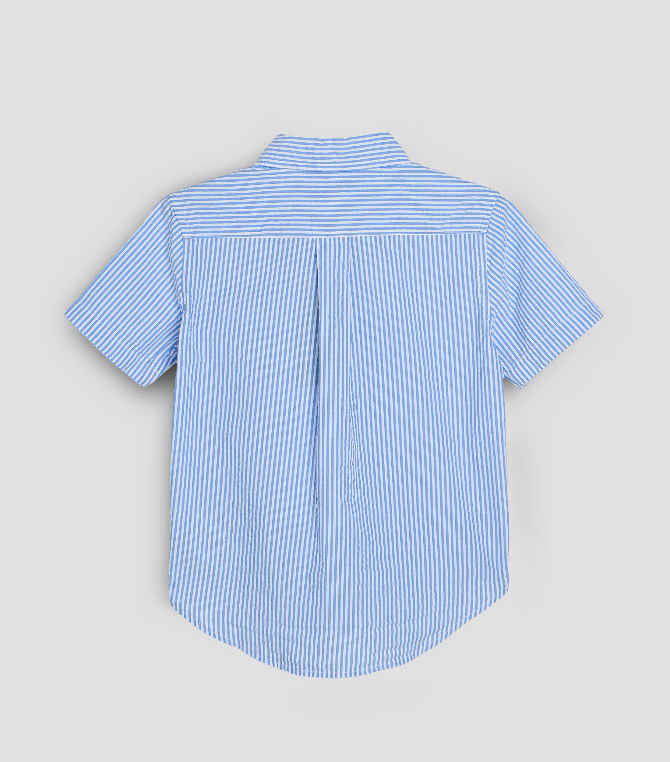 Camisa rayas manga corta Bebé