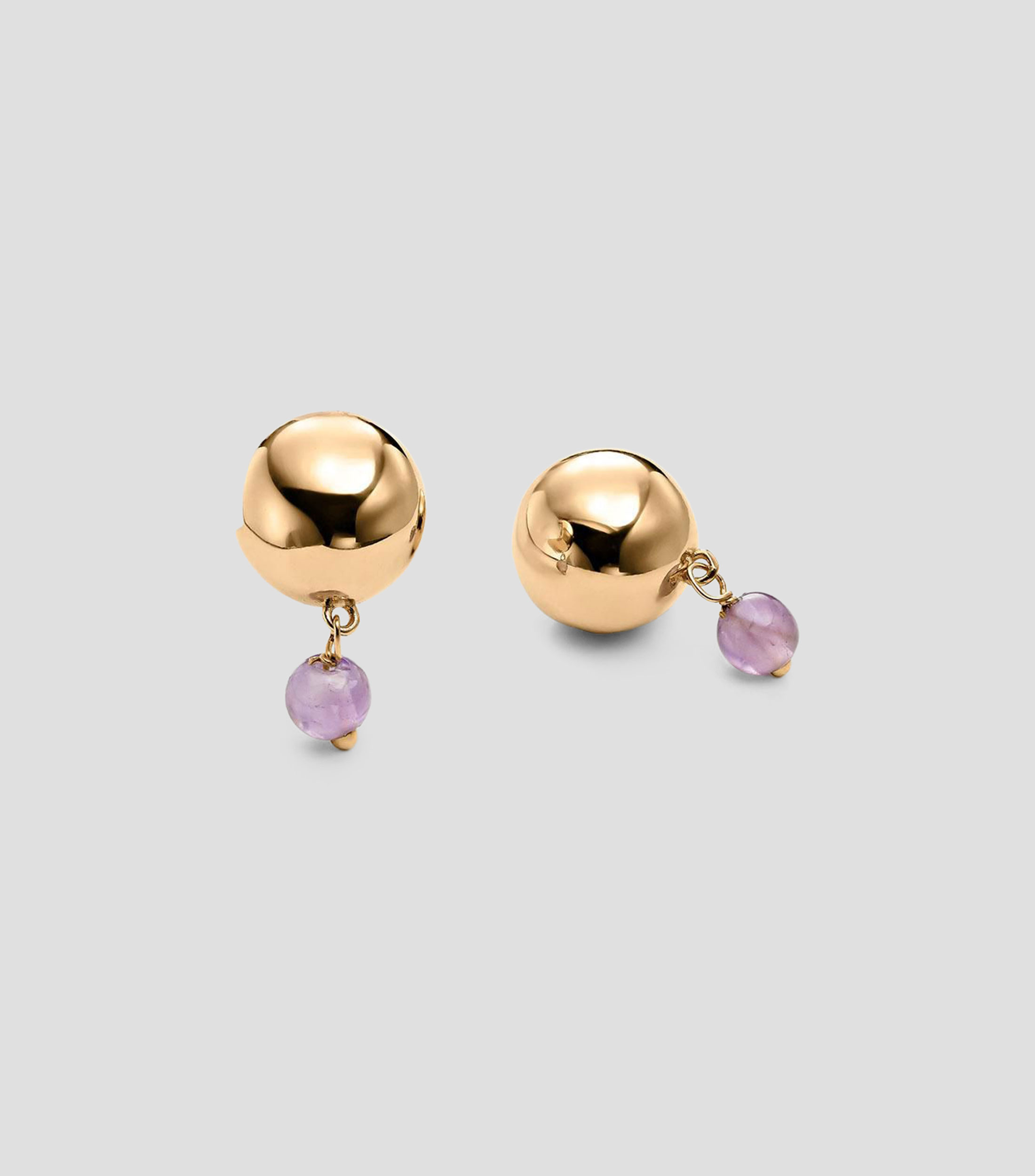 Aretes en plata .925 con amatista Rissaga Mujer