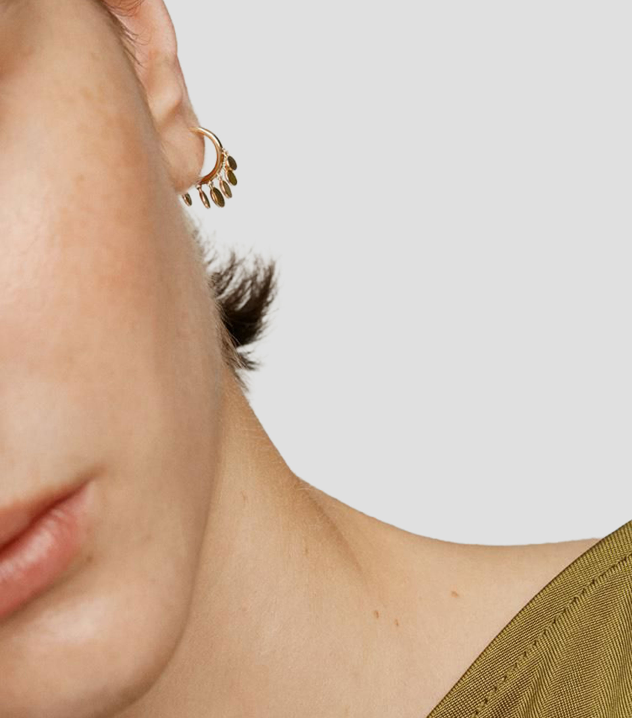 Arete en oro amarillo de 9 kilates Goldie Mujer