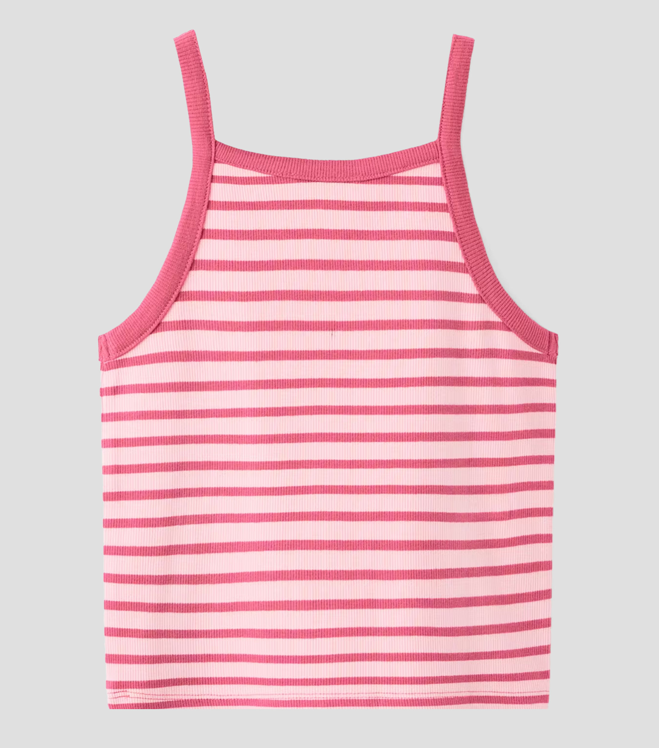 Top cuello cuadrado sin mangas de rayas Niña