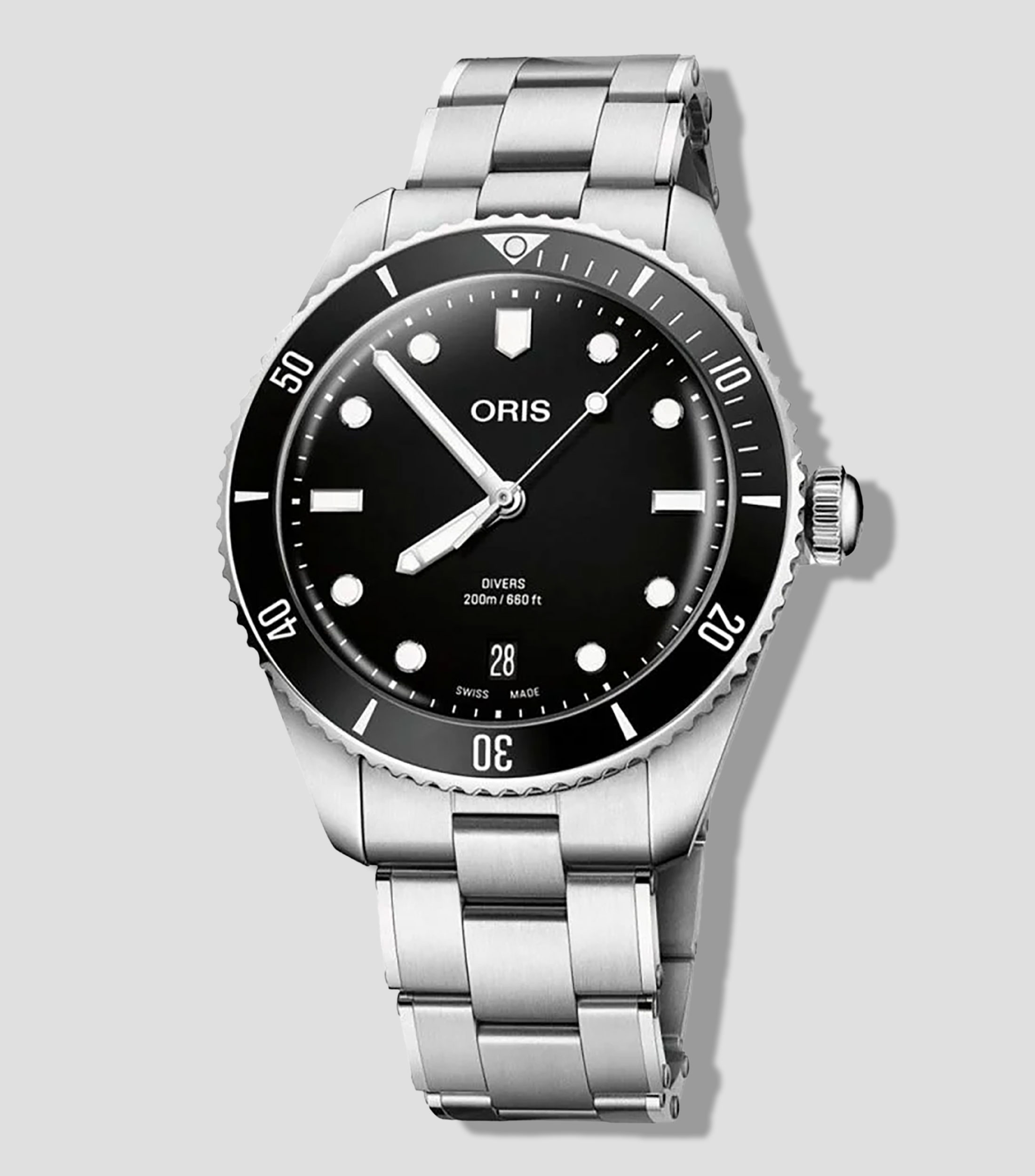 Reloj Divers Date para Hombre De vestir Negro