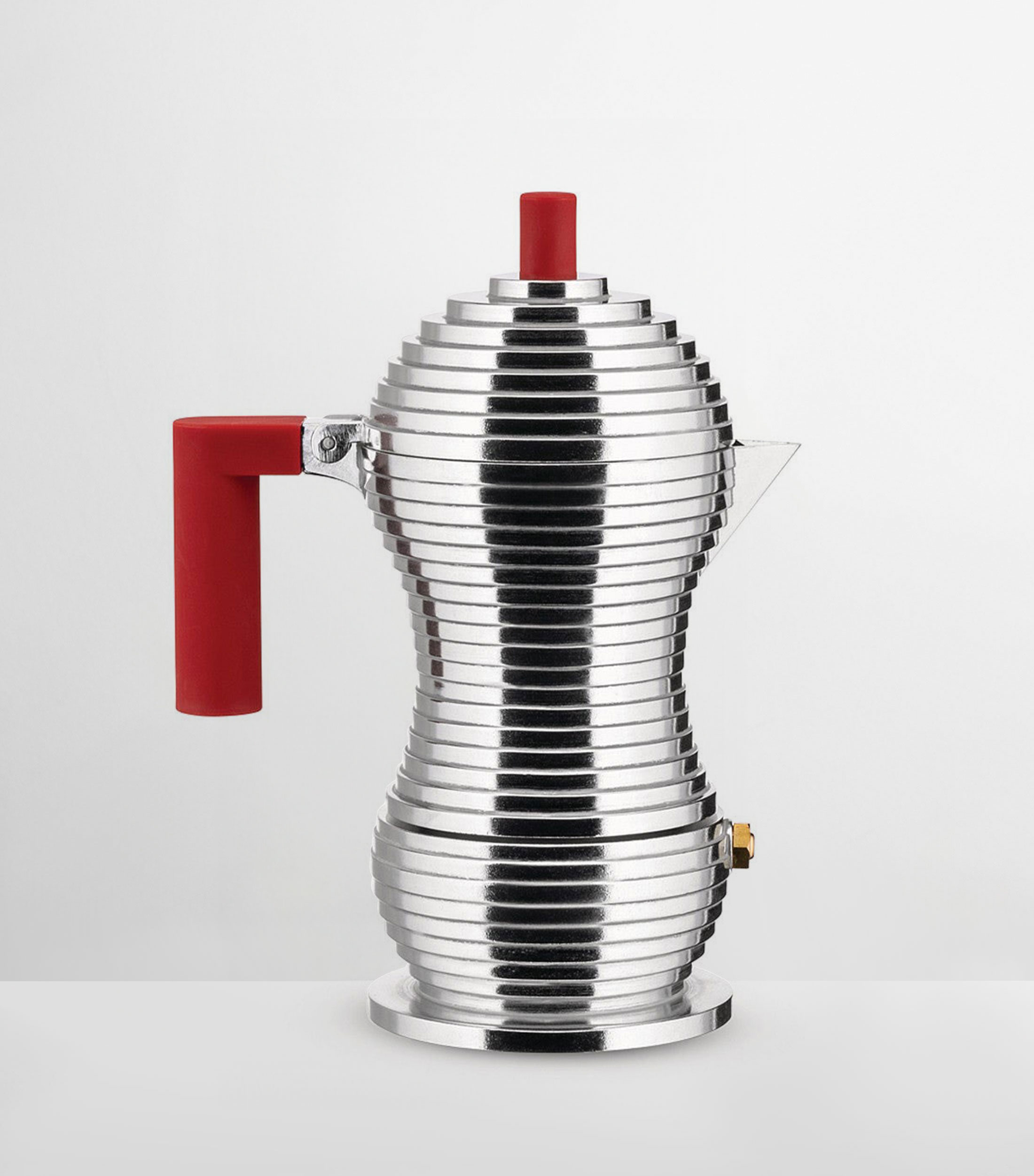 Cafetera de inducción manual Pulcina para 3 tazas plateada