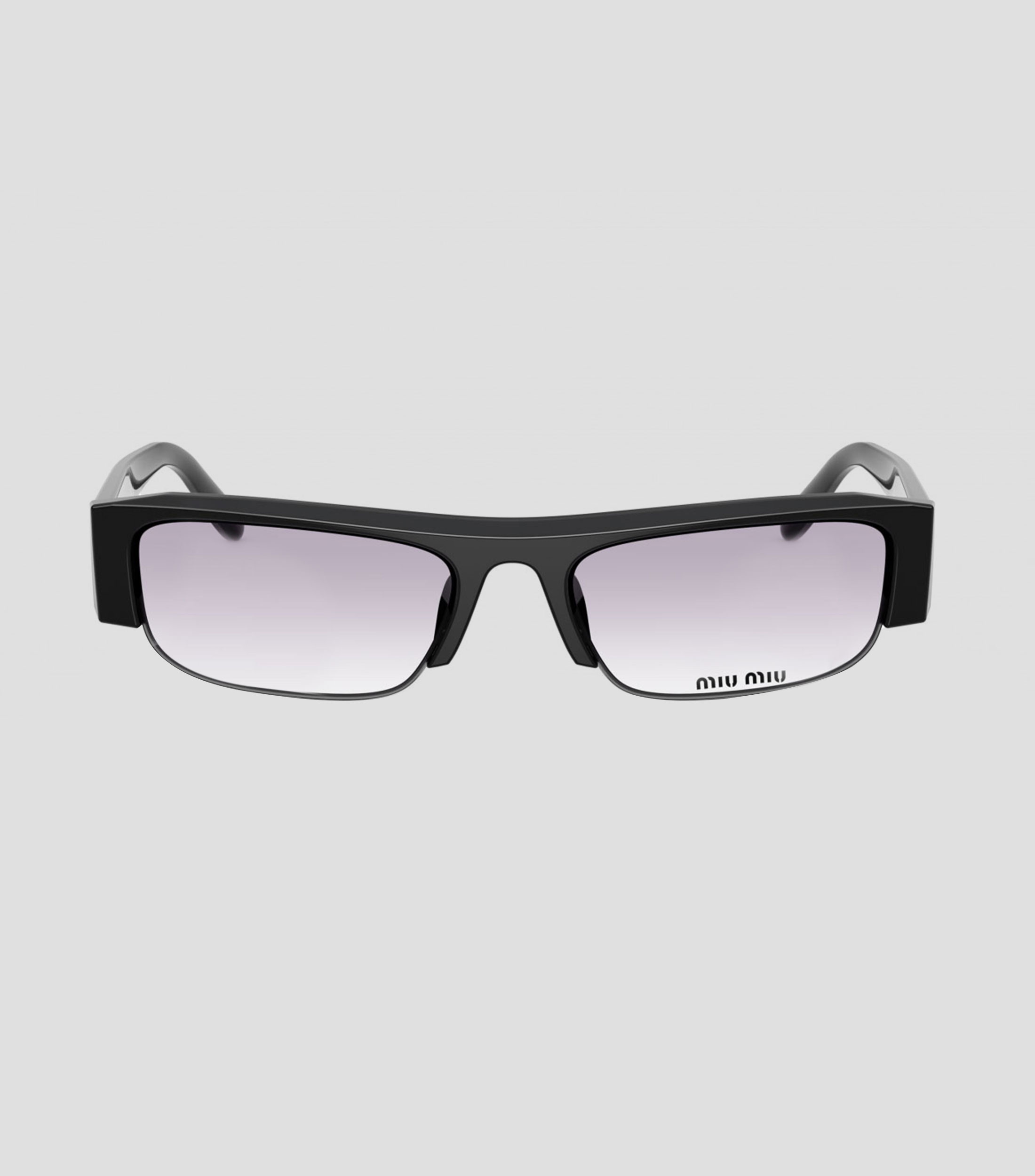 Lentes de sol rectangulares negros Unisex