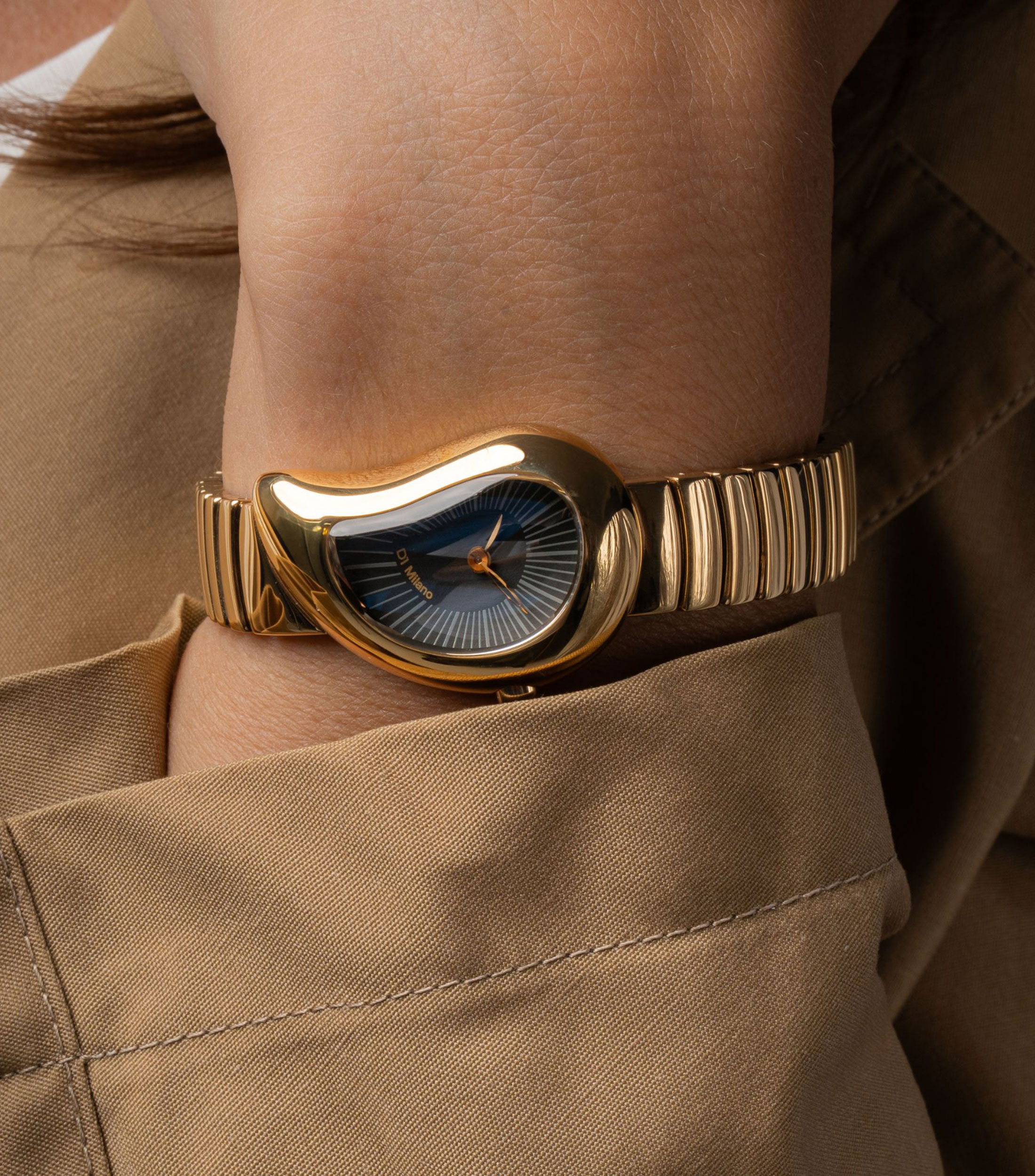 Reloj Unisex Drop De vestir Dorado