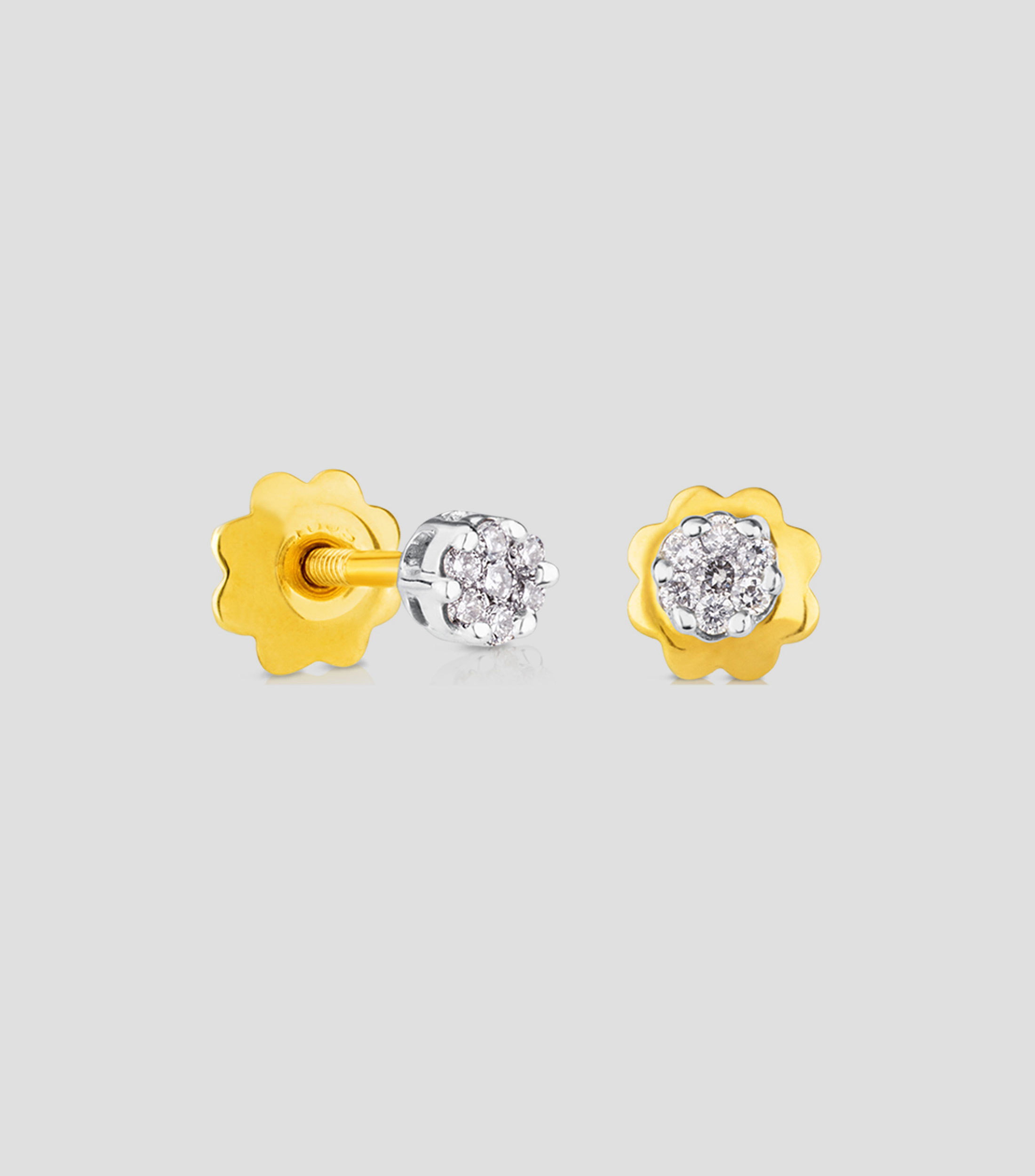 Aretes en oro blanco de 18 Kilates Diamonds con diamantes Mujer