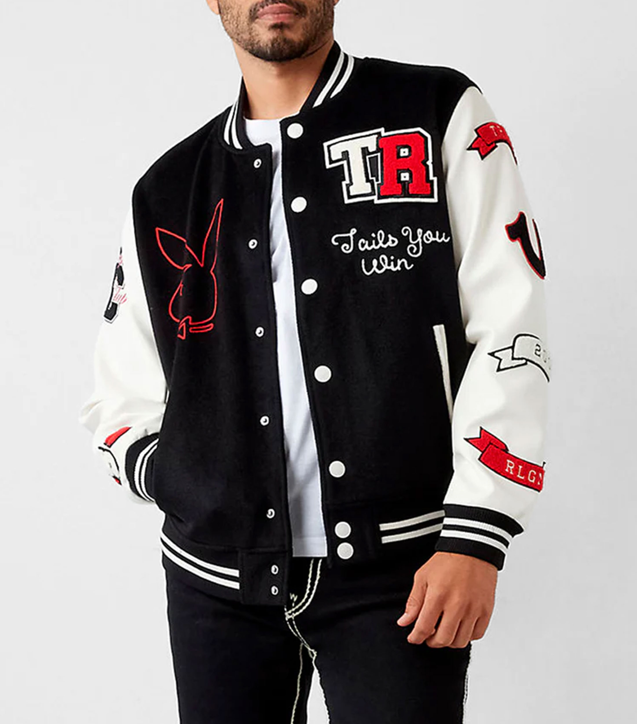 True Religion Chamarra bomber Playboy Hombre El Palacio de Hierro