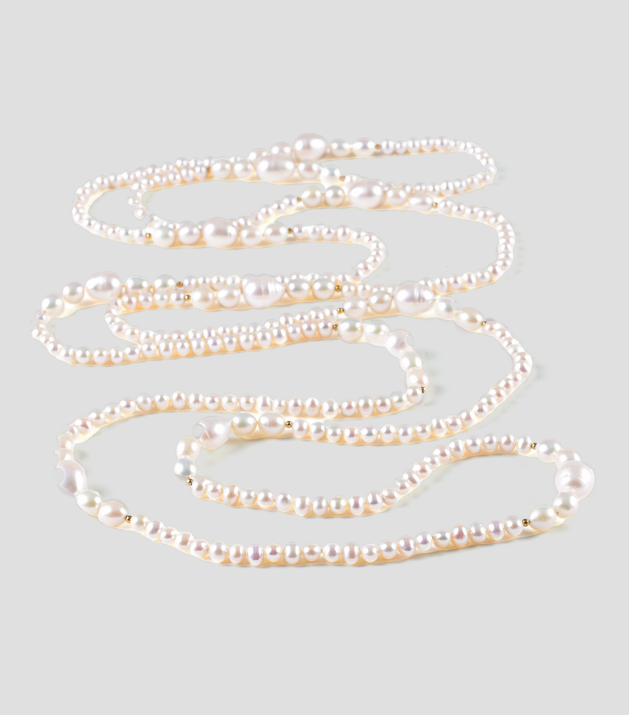 Collar Largo de Perlas Cultivadas Mujer