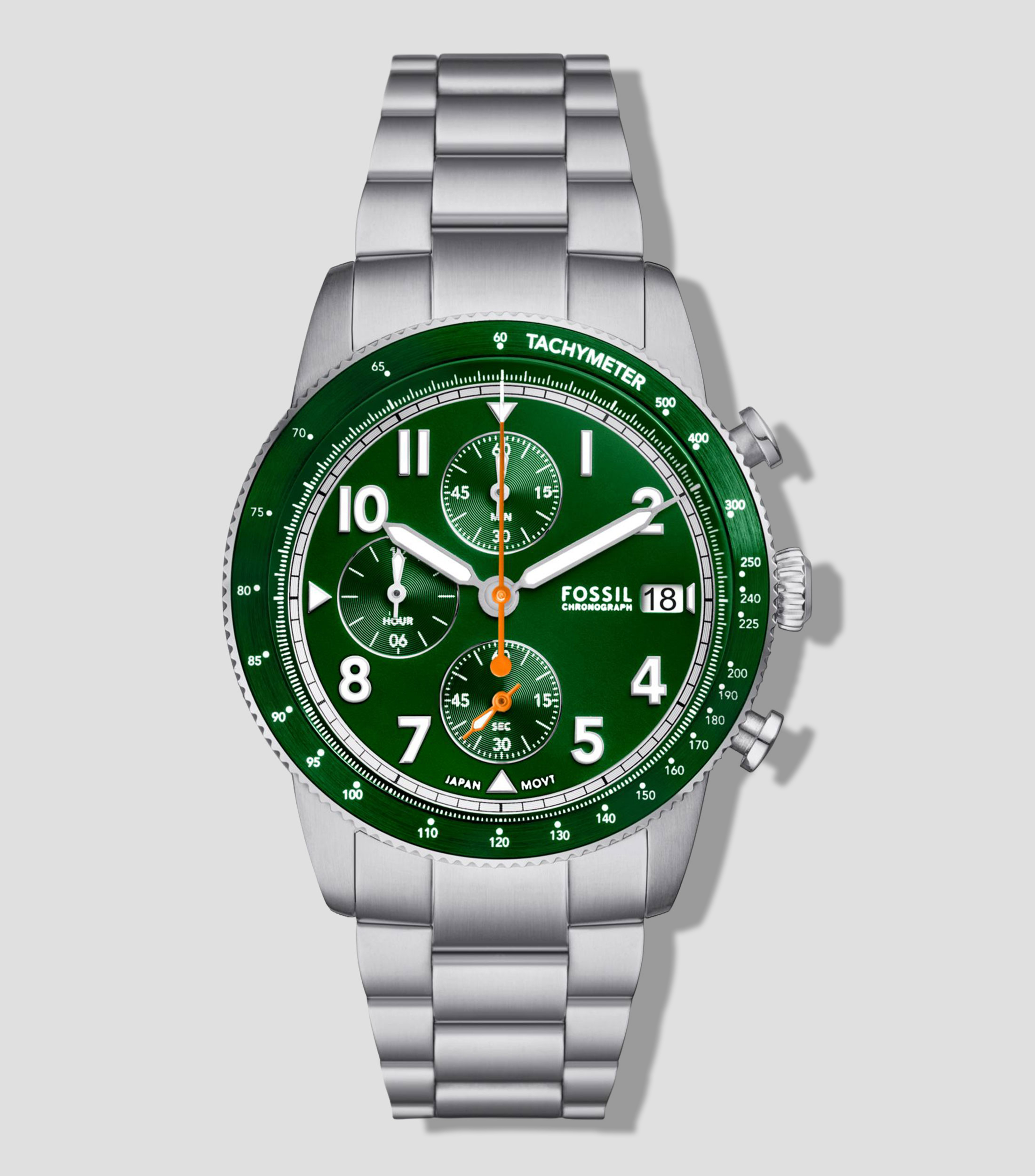 Reloj para Hombre casual Sport Tourer verde, plateado