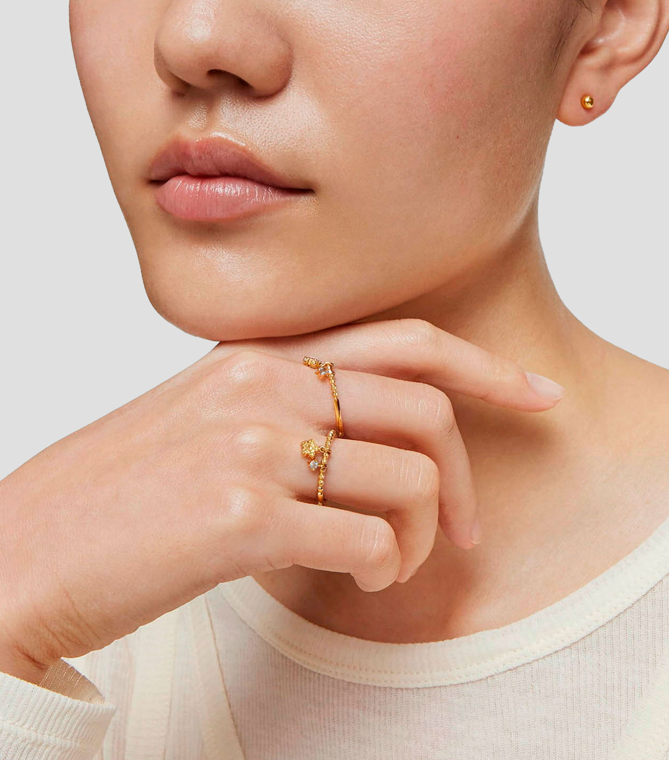Anillo Grain con Topacio Mujer