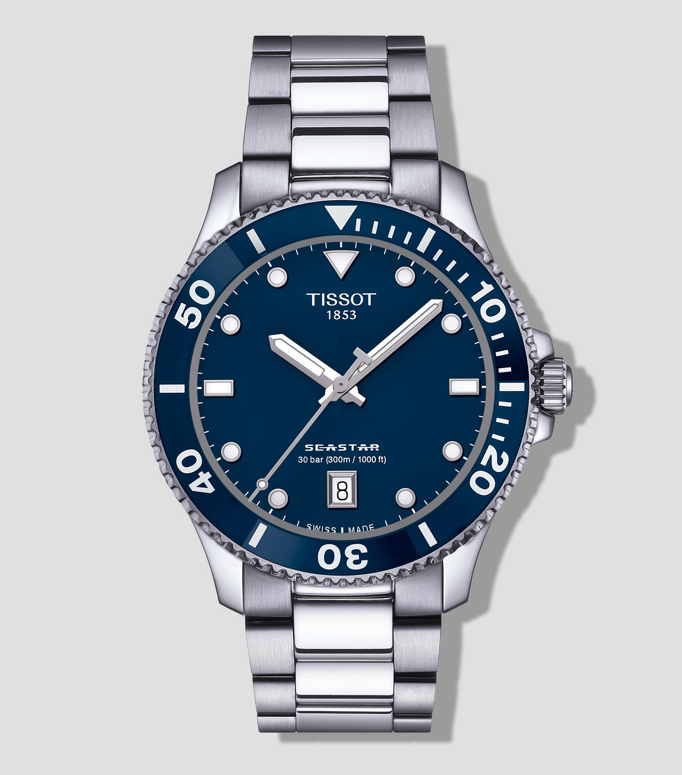 Tissot Reloj para Hombre T Sport Seastar 1000 casual plateado El Palacio de Hierro