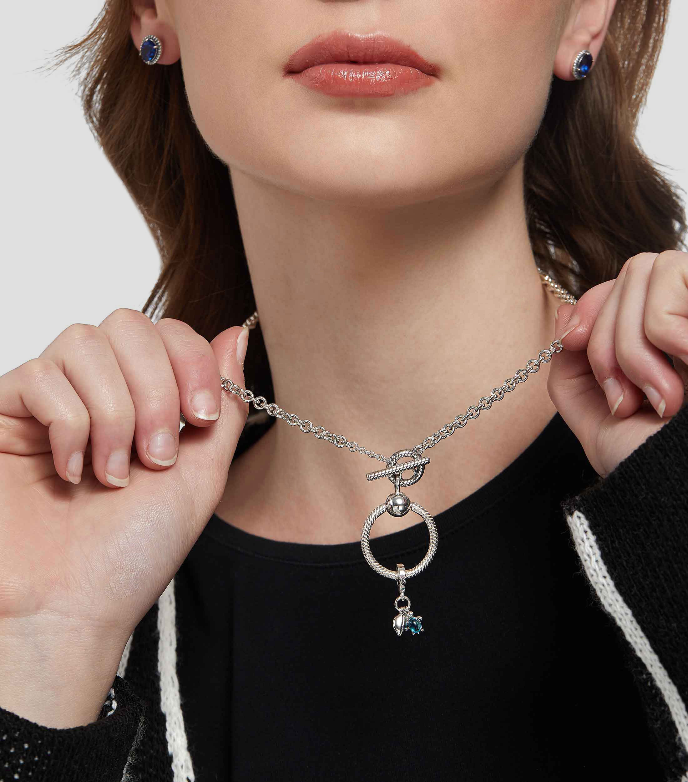 Charm Triple Pescado, Tortuga y Concha en Plata .925 Mujer