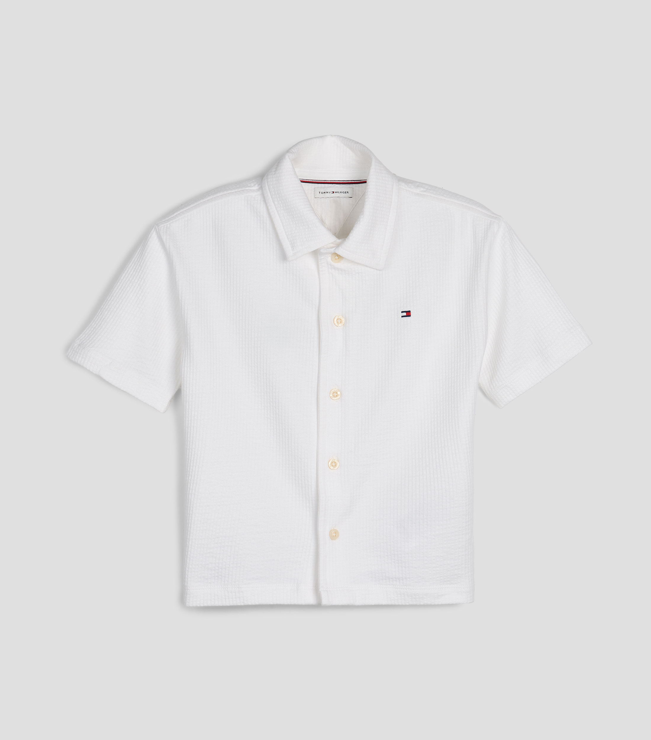 Camisa lisa manga corta Niño