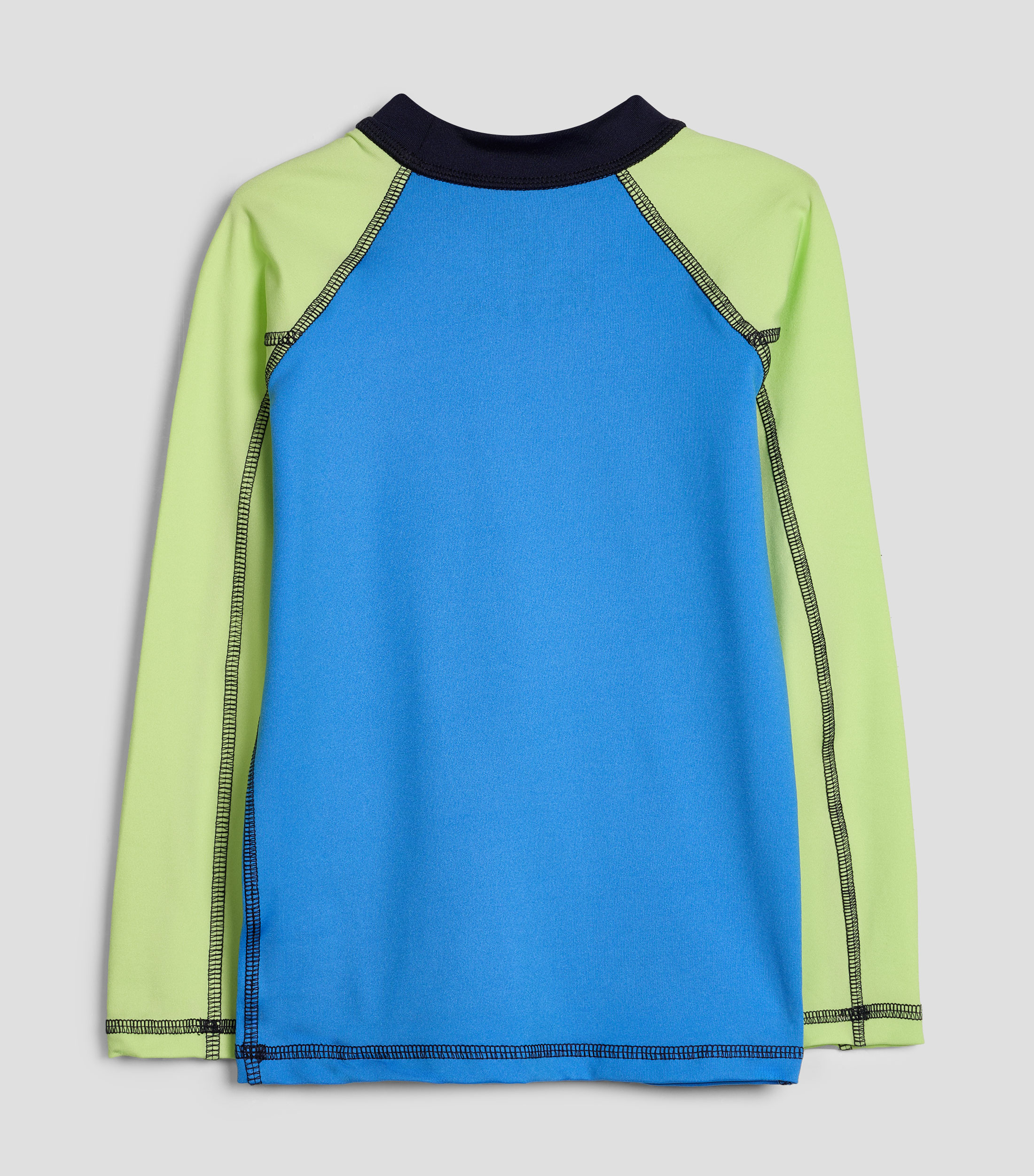 Playera de playa cuello redondo manga larga estampada Niño