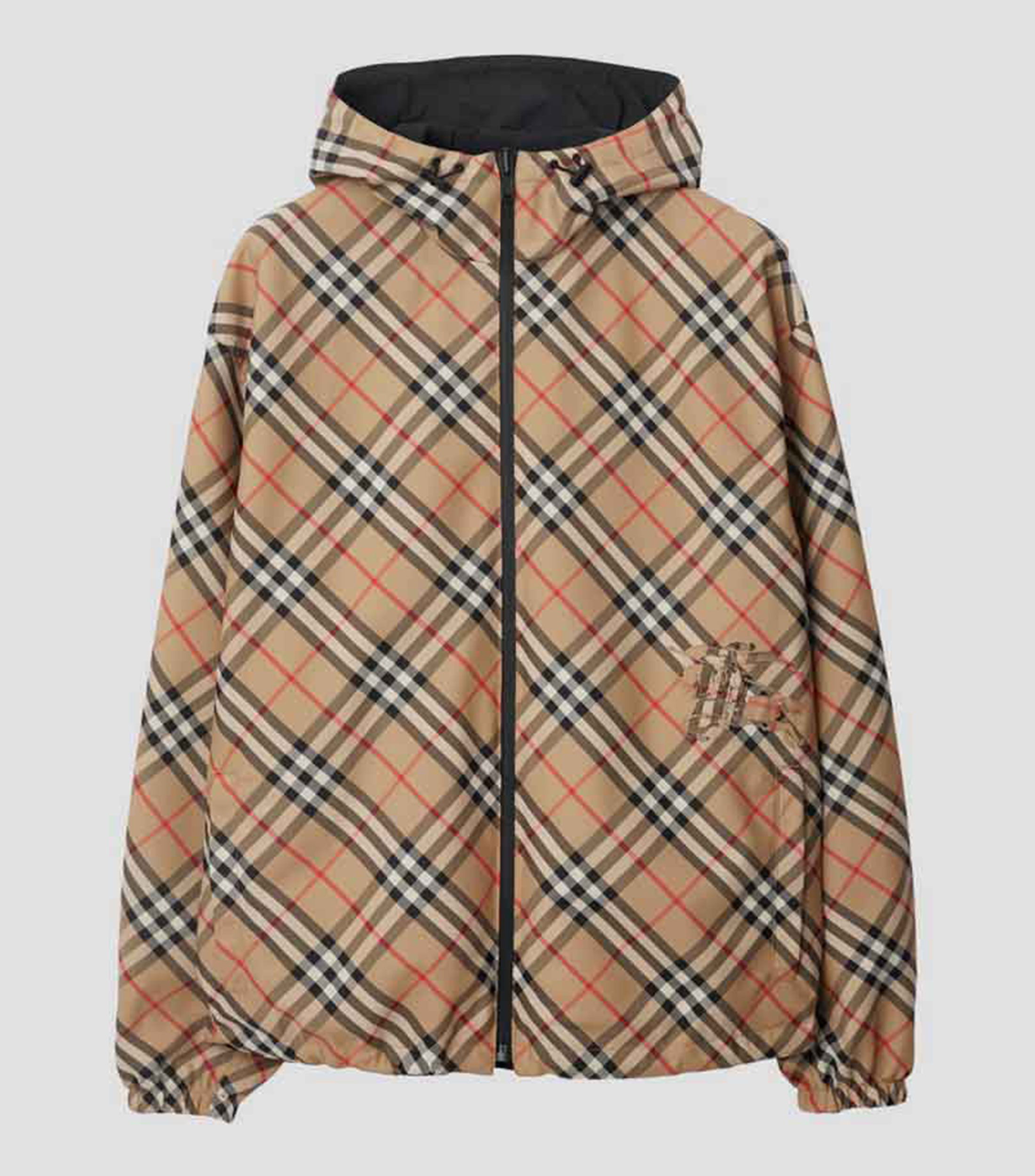 Chamarra Reversible Check Hombre