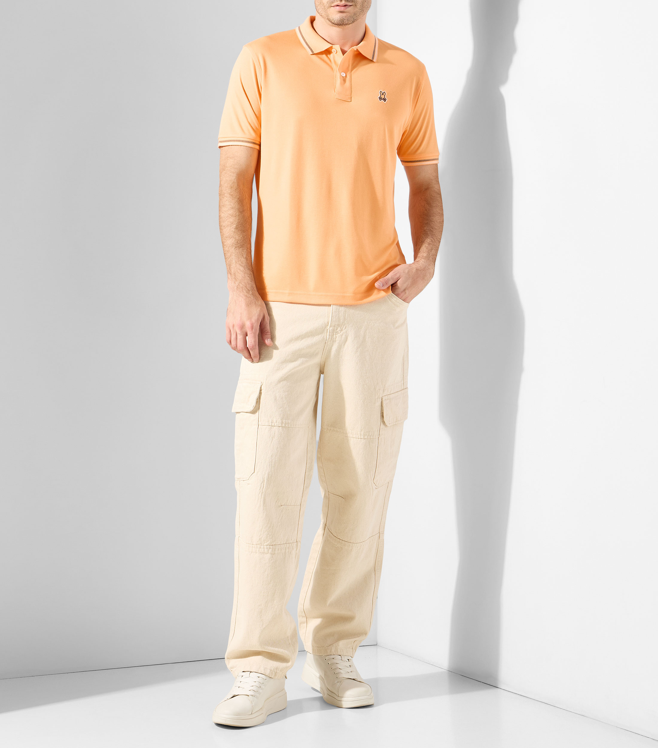Playera tipo polo manga corta Sport Thomas lisa Hombre