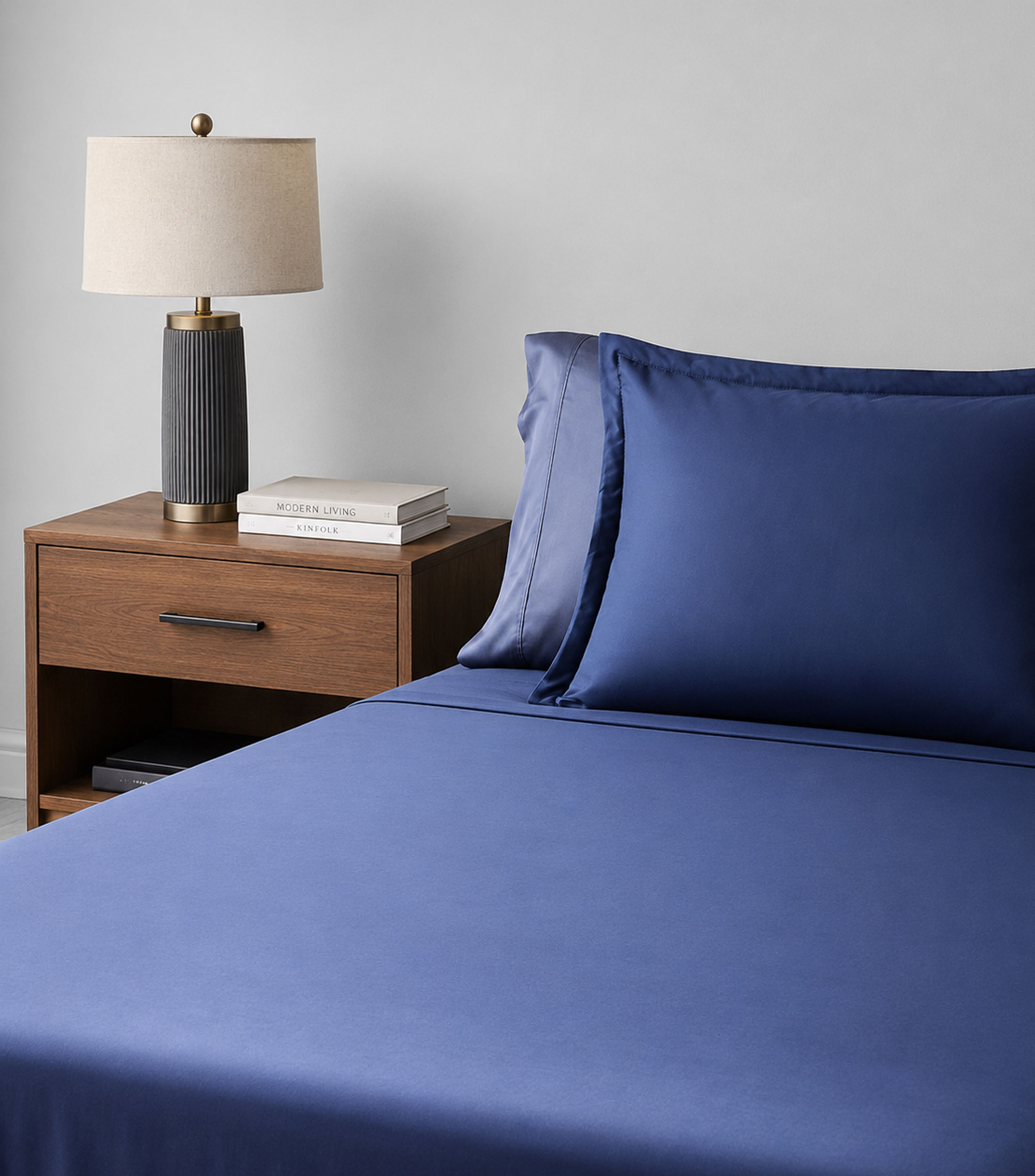 Funda para duvet matrimonial/queen size azul marino