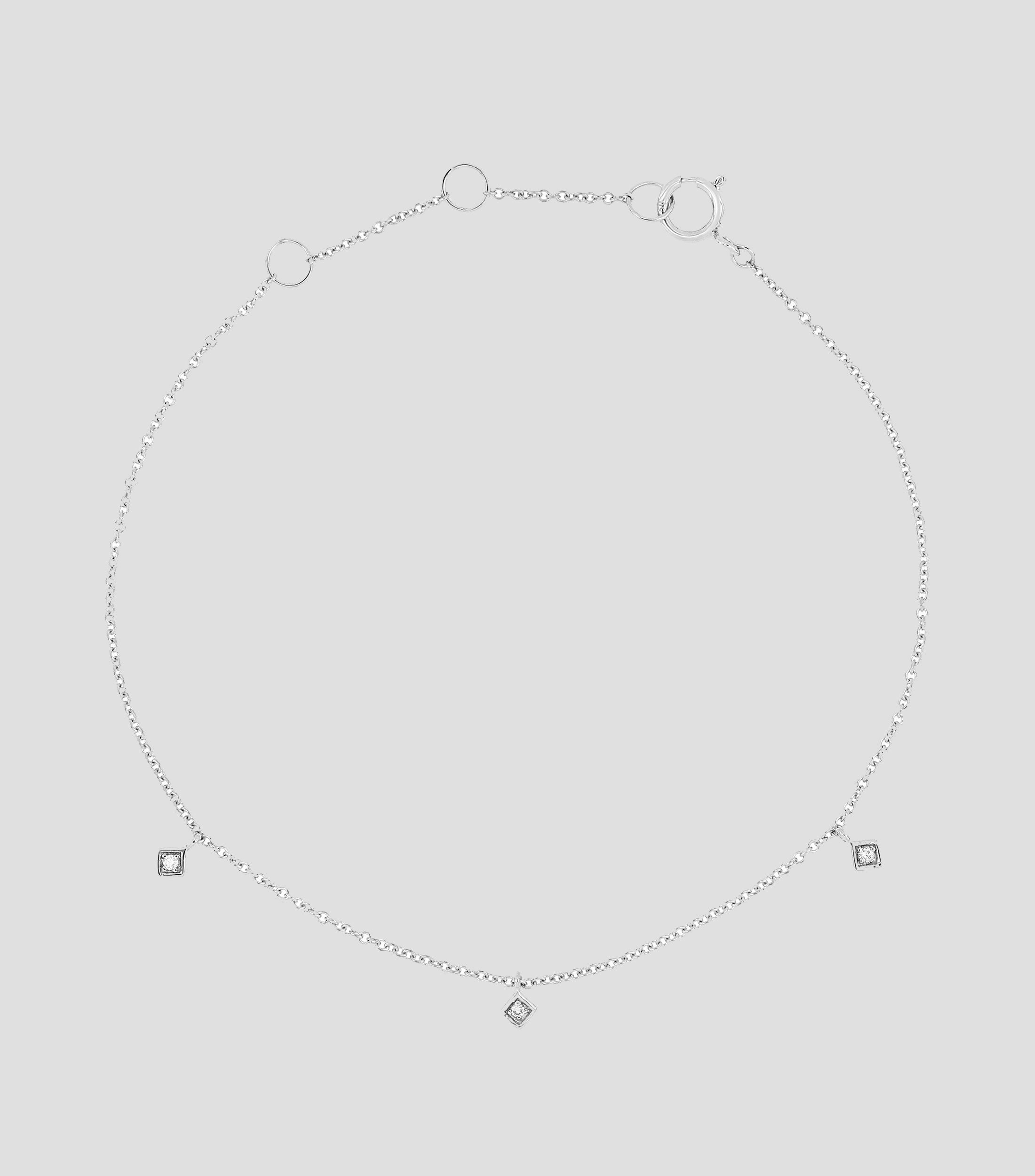 Pulsera en oro blanco de 18 Kts Mujer