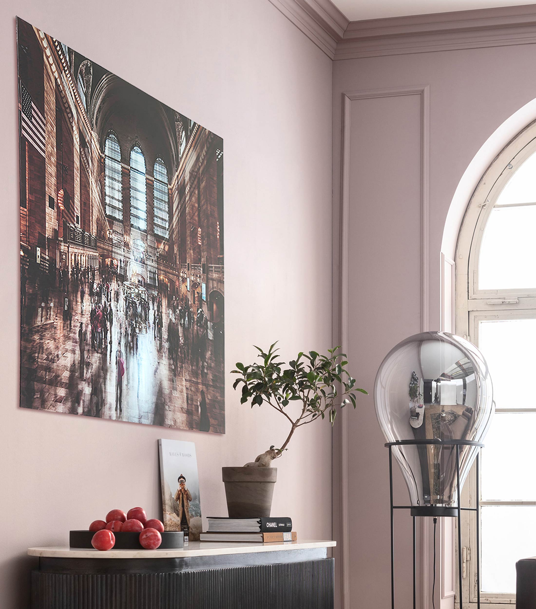 Cuadro Grand Central en cristal