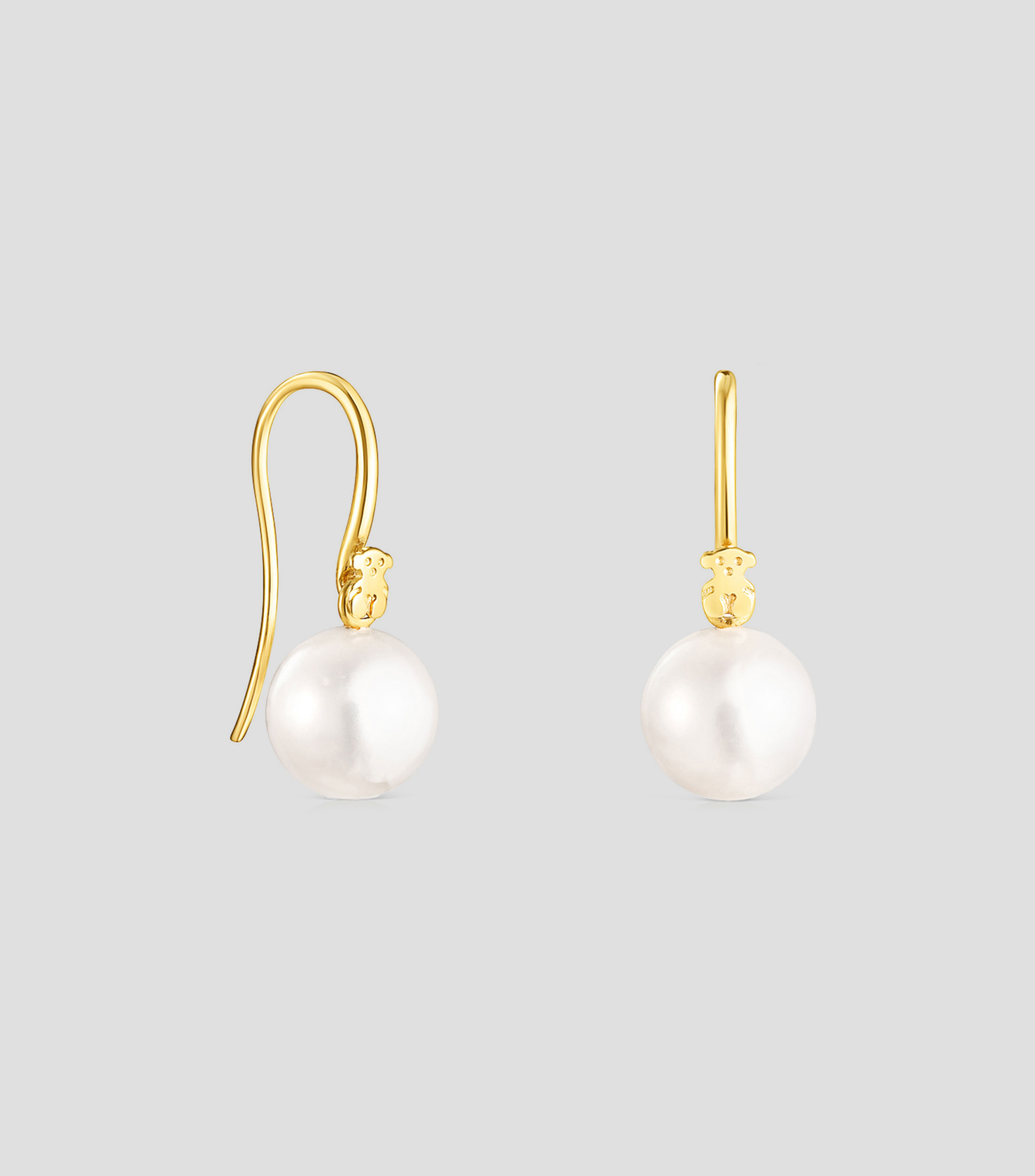 Aretes en plata .925 con perlas Gloss Mujer