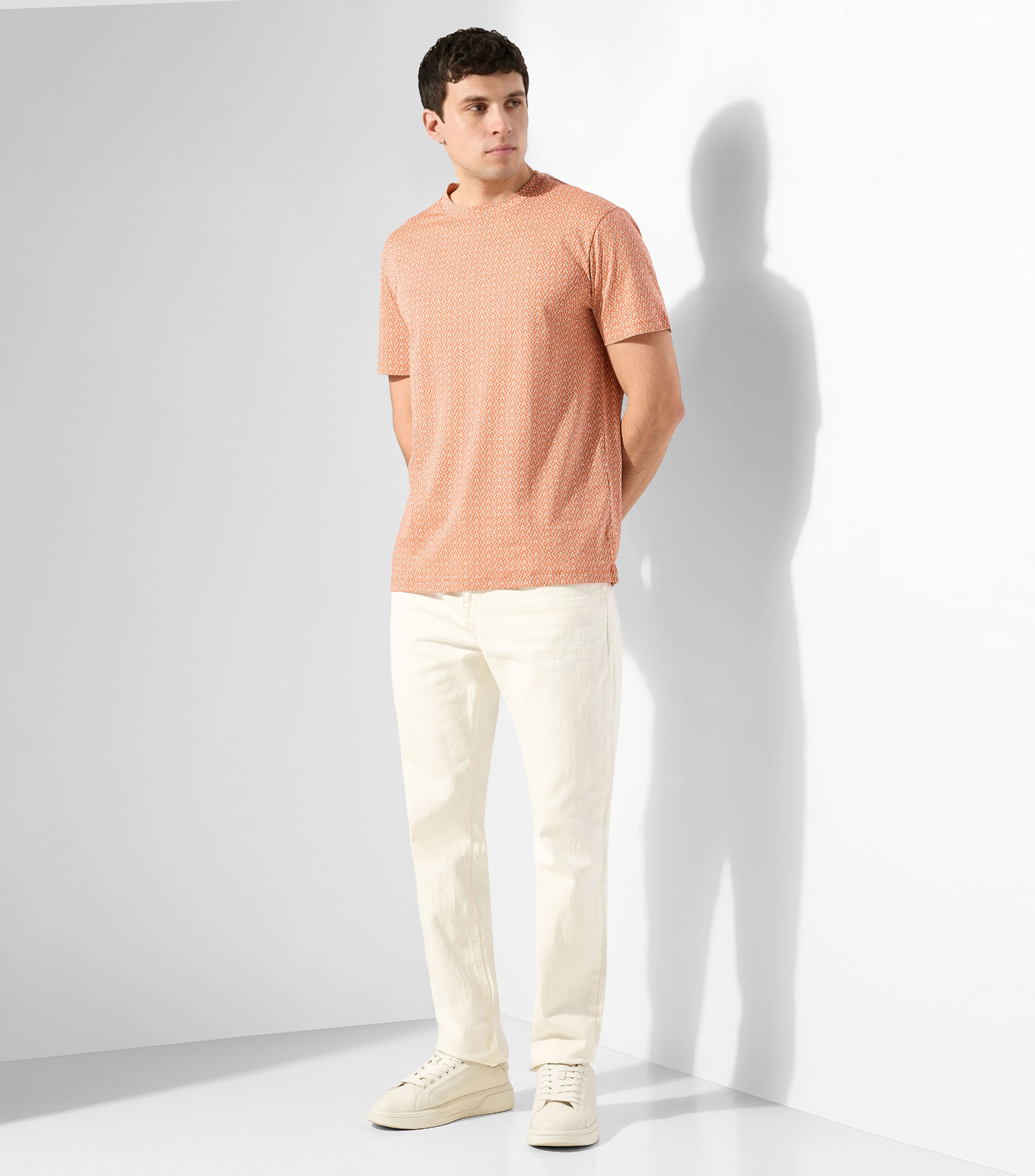 Playera cuello redondo manga corta monogram Hombre
