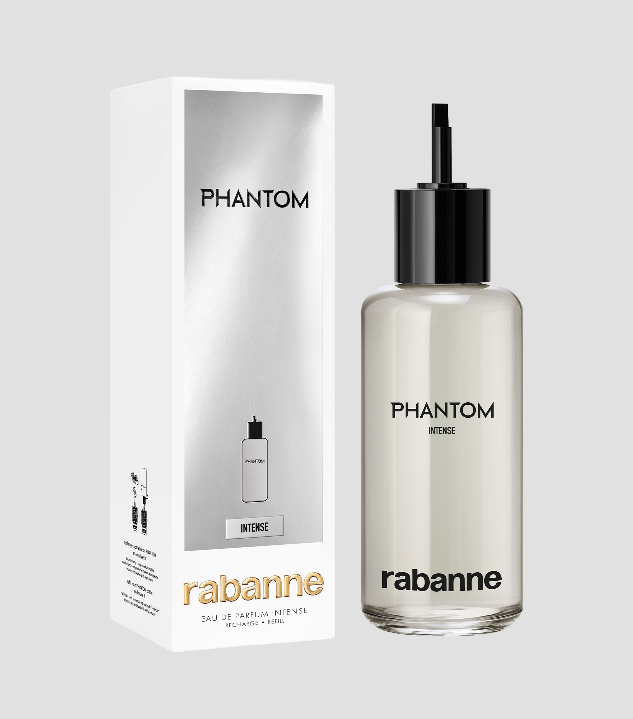 Perfume Phantom Intense, Eau de Parfum Refill 200 ml para Hombre