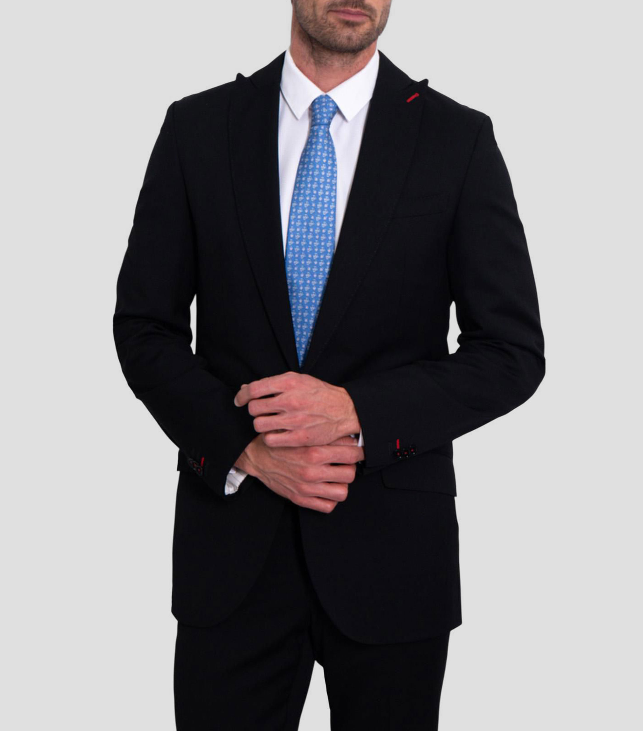 Corbata ancha en seda azul Día de Muertos Calaverita