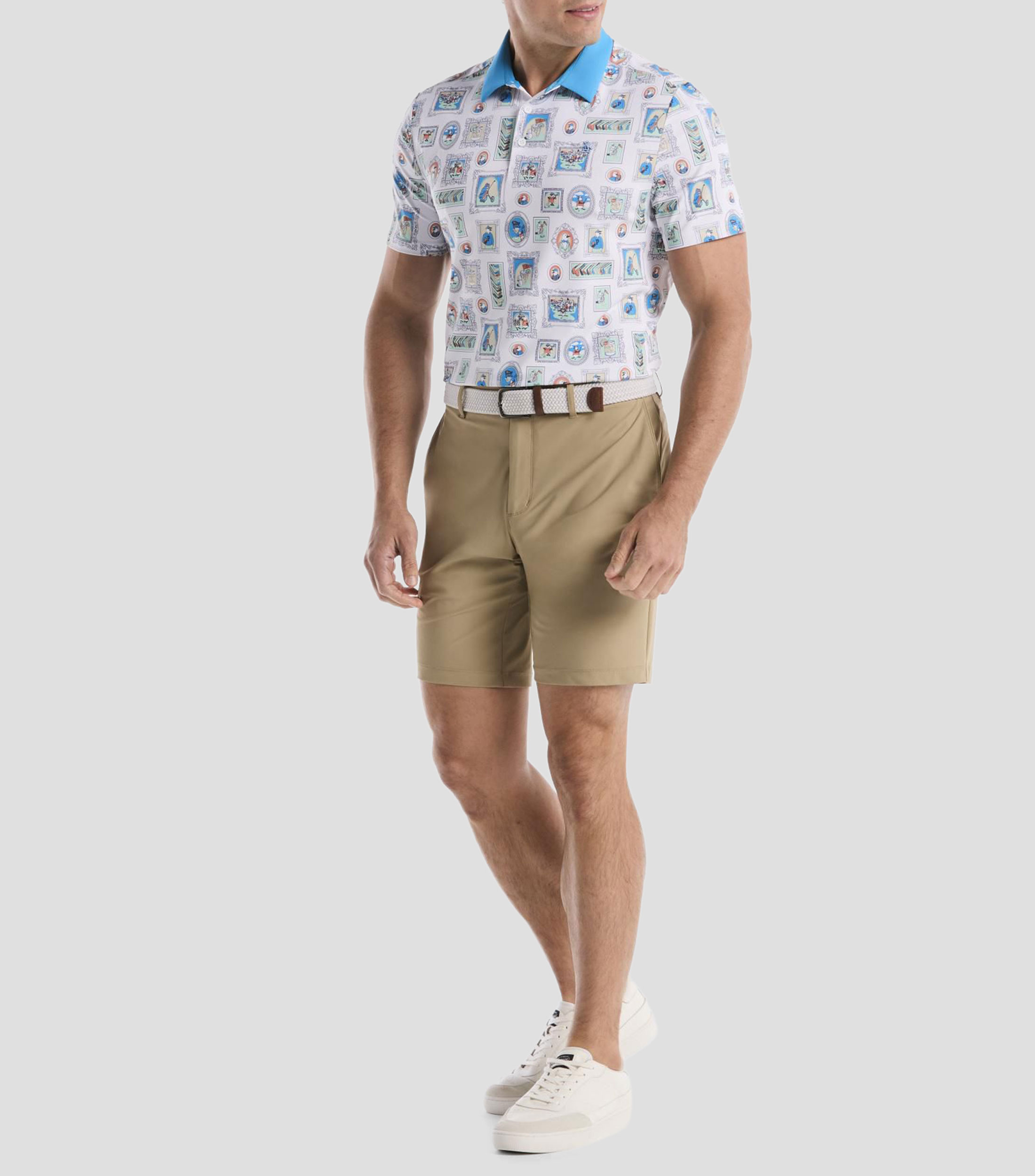 Playera tipo polo manga corta fantasía Hombre