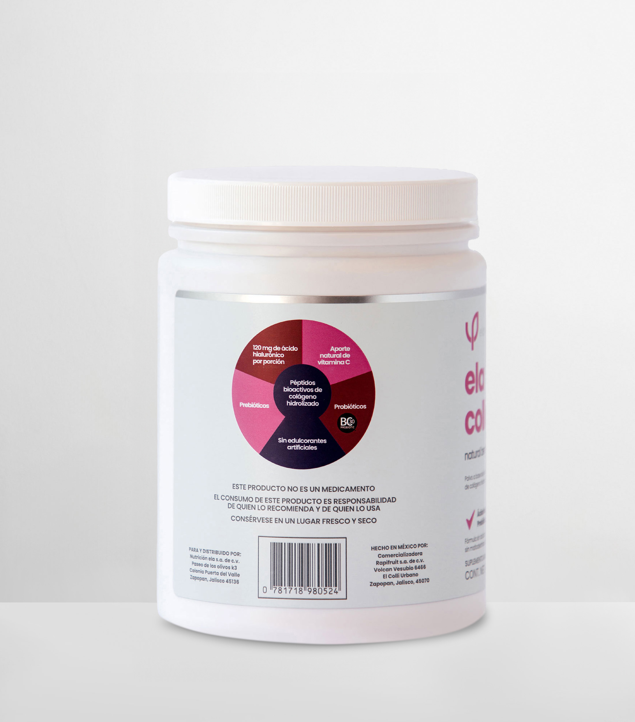 Ela Collagen Natural Berries + C, 450 gr