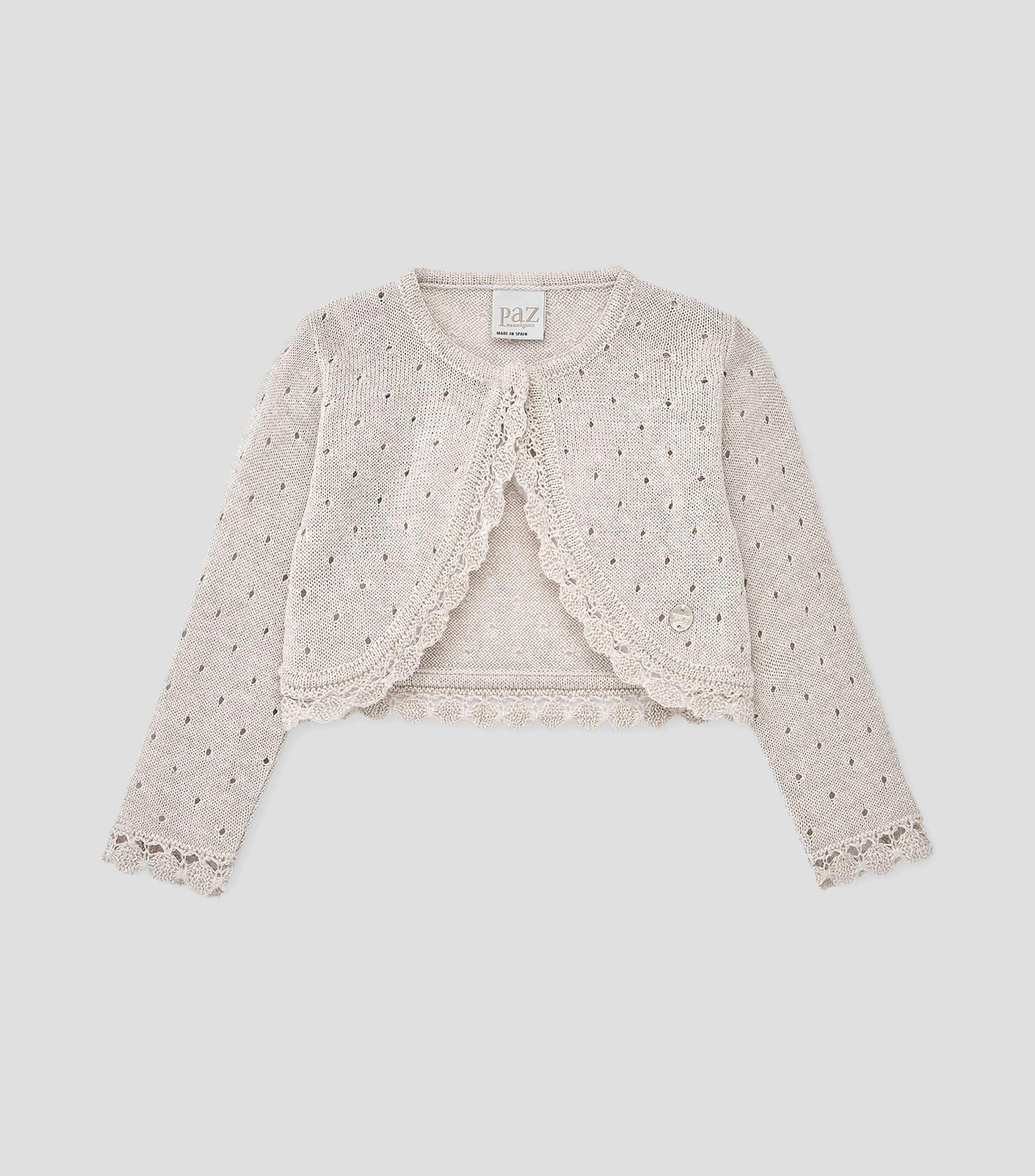 Bolero cuello redondo Niña