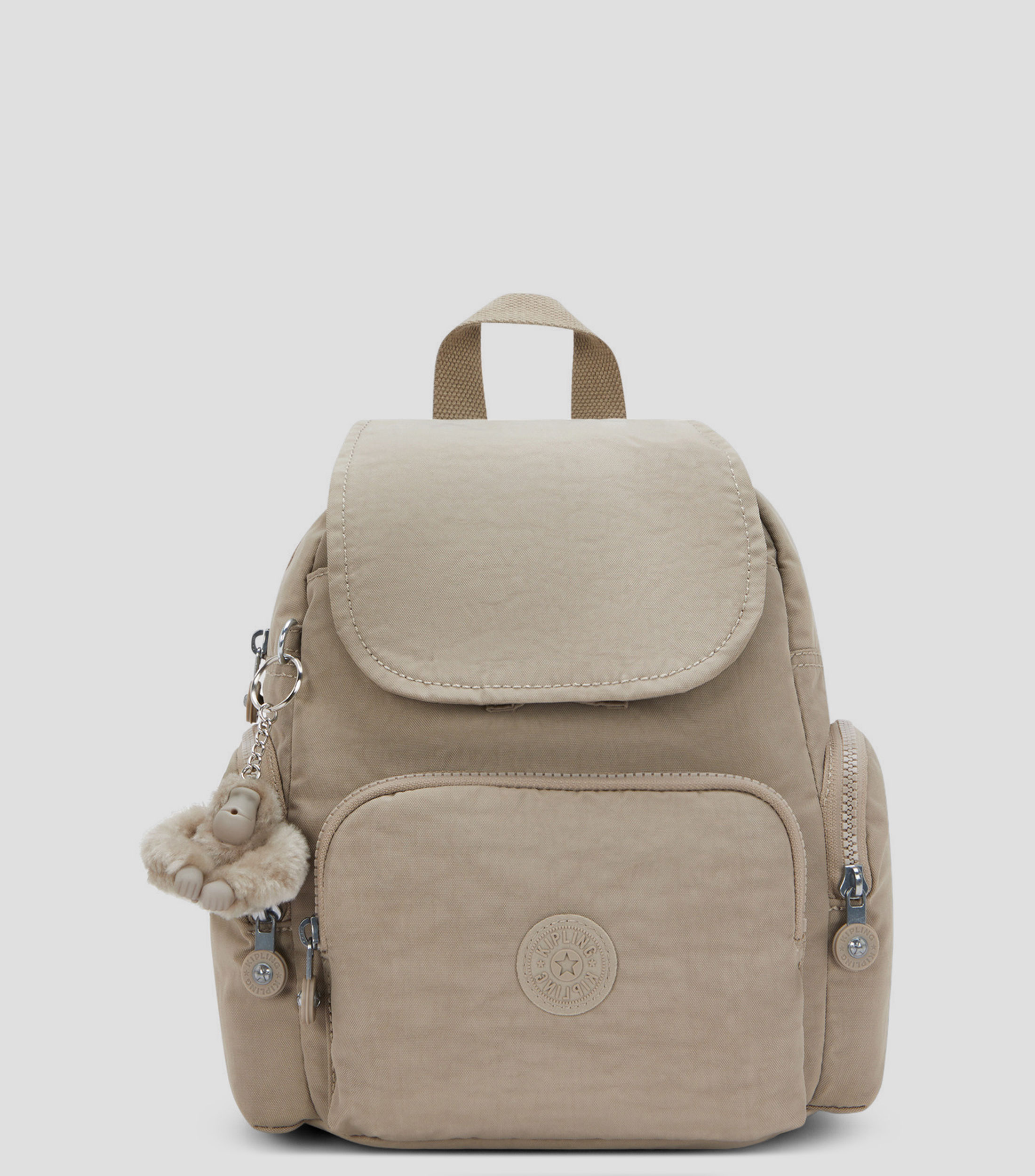 Mochila escolar lisa con logotipo Mujer