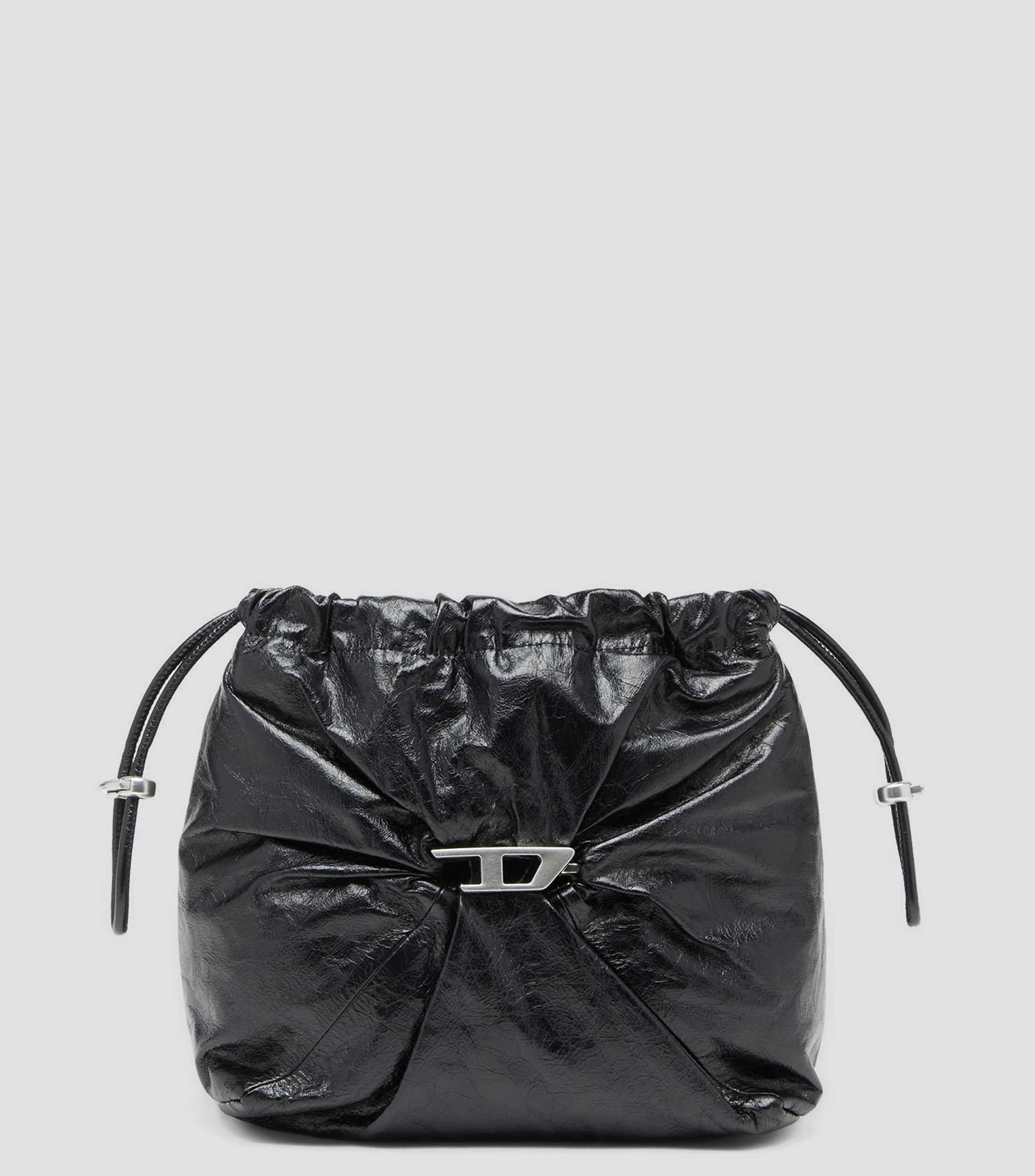 Bolsa Bucket en piel Scrunch lisa Mujer