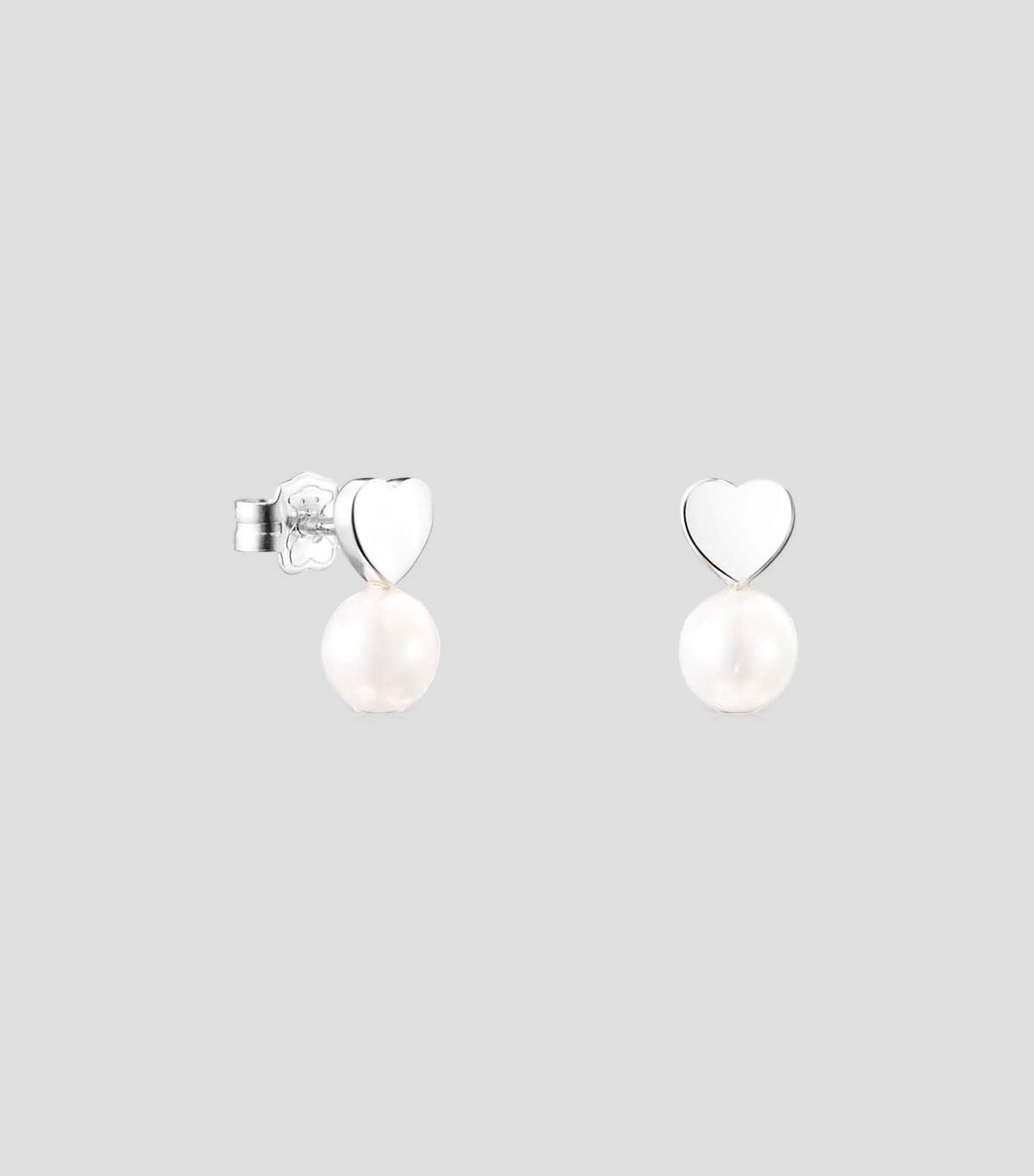 Aretes en plata .925 con perlas Puppies Mujer