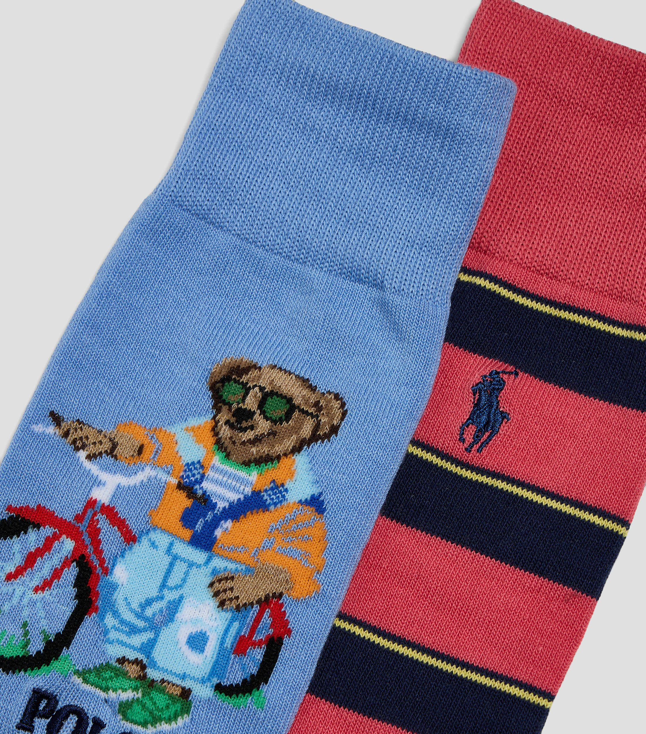 Set 2 calcetines crew estampados Hombre