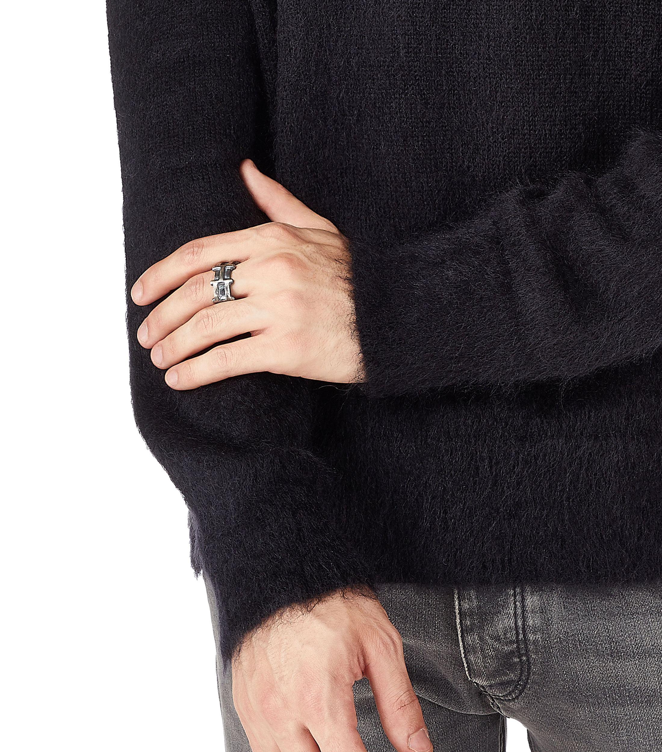Anillo en plata .925 de barda Hombre Talla 31