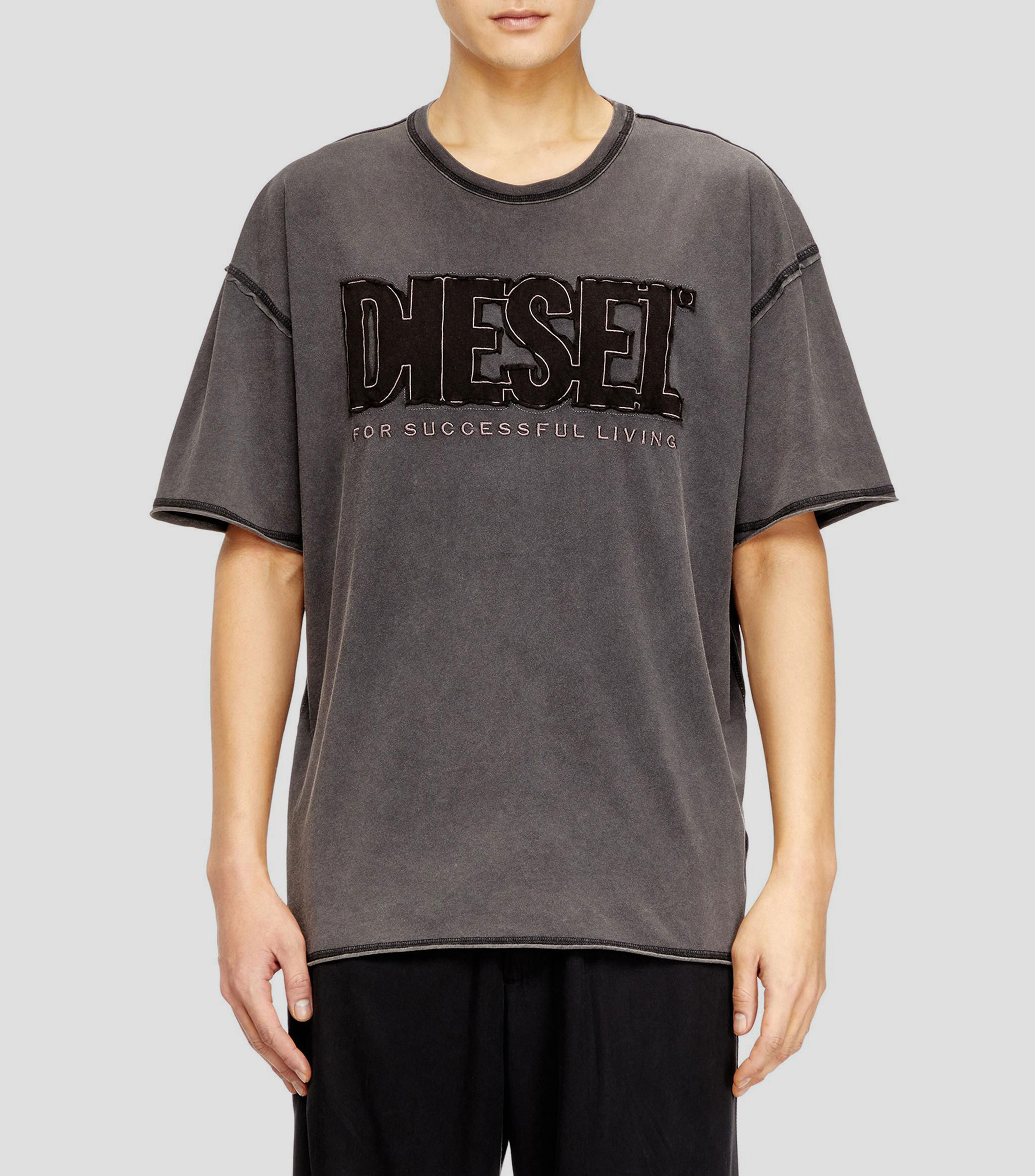 Playera de cuello redondo y manga corta de diseño fantasía Hombre