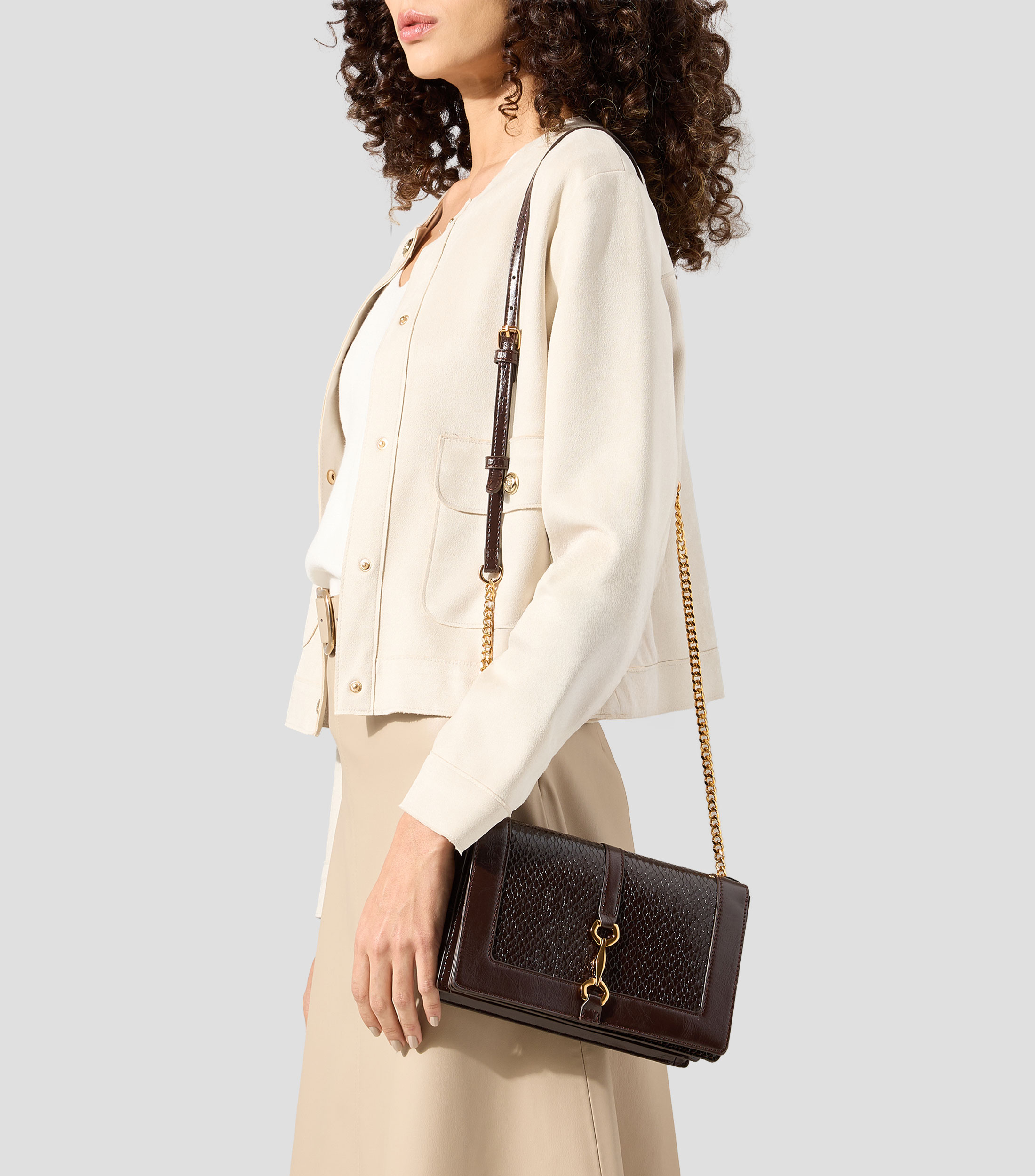 Bolsa crossbody Kristena animal skin Mujer
