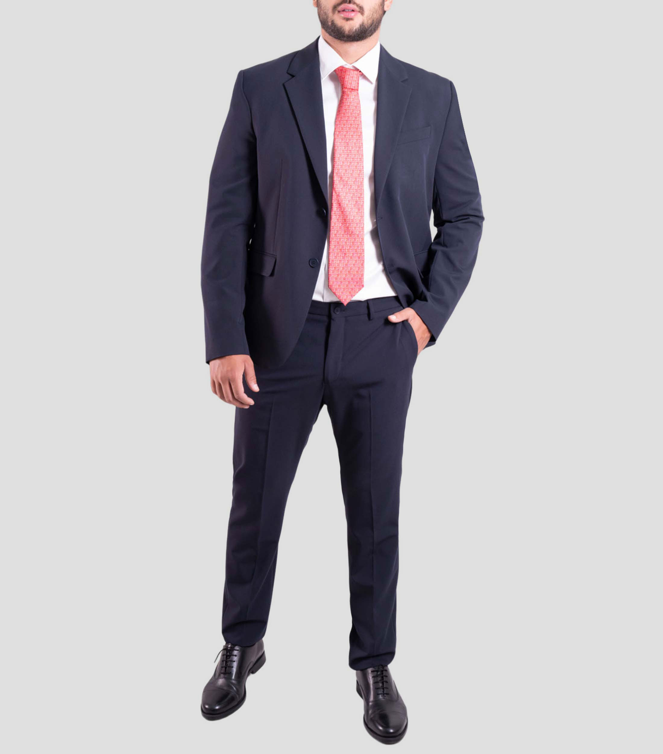 Corbata ancha en seda rojo claro Maíz