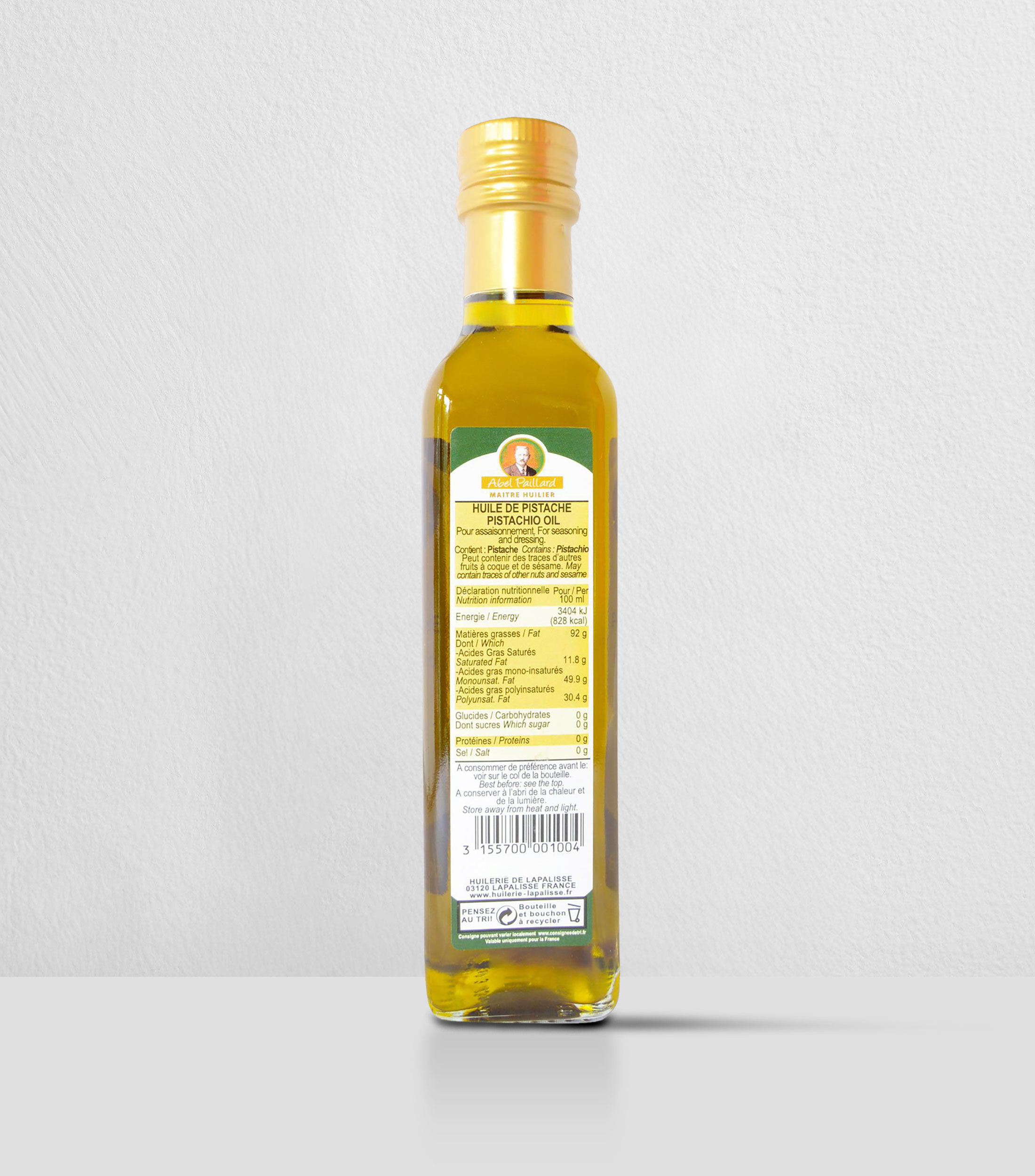 Aceite Puro de Pistache, 250 ml