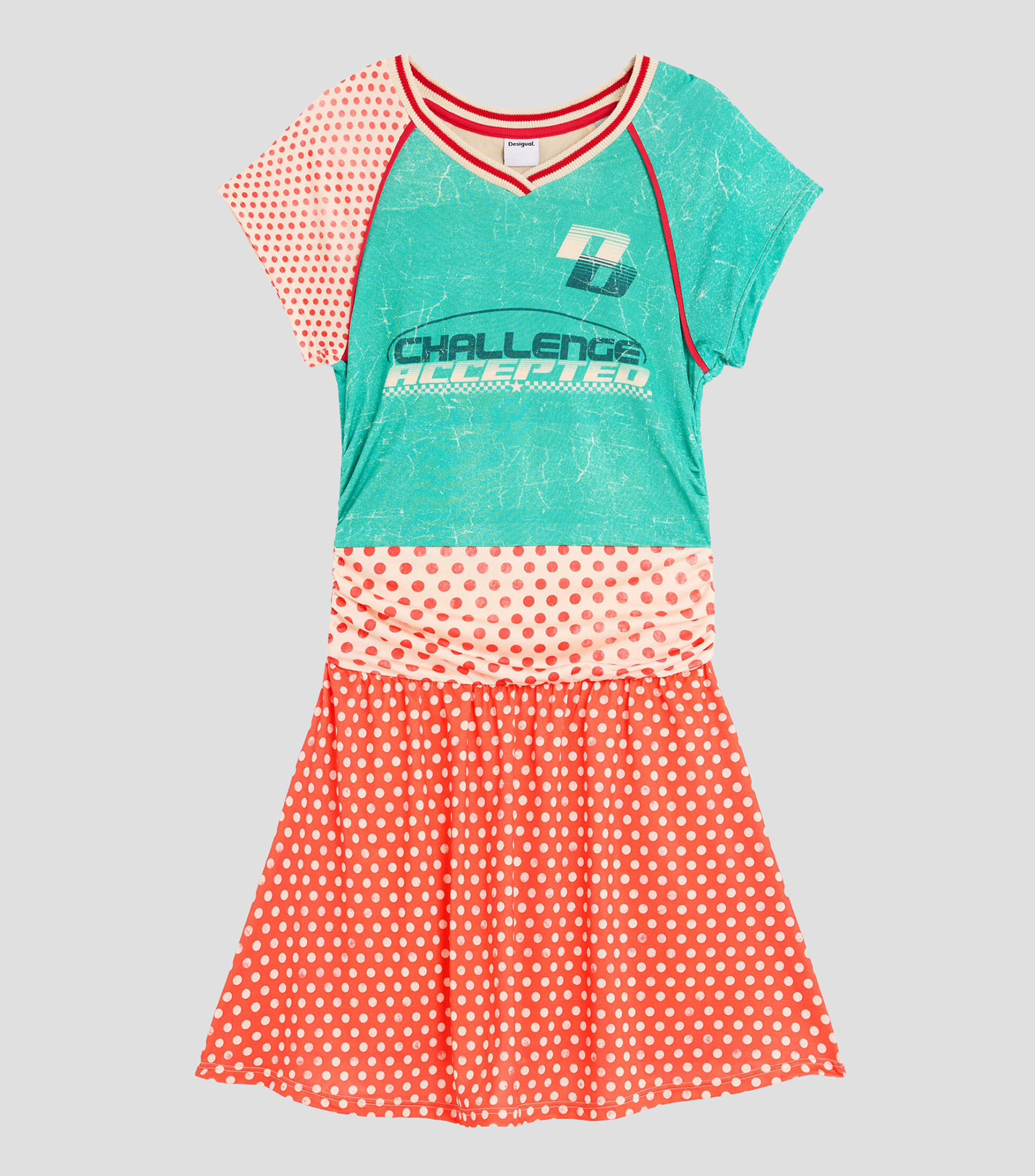 Vestido corto estampado Niña