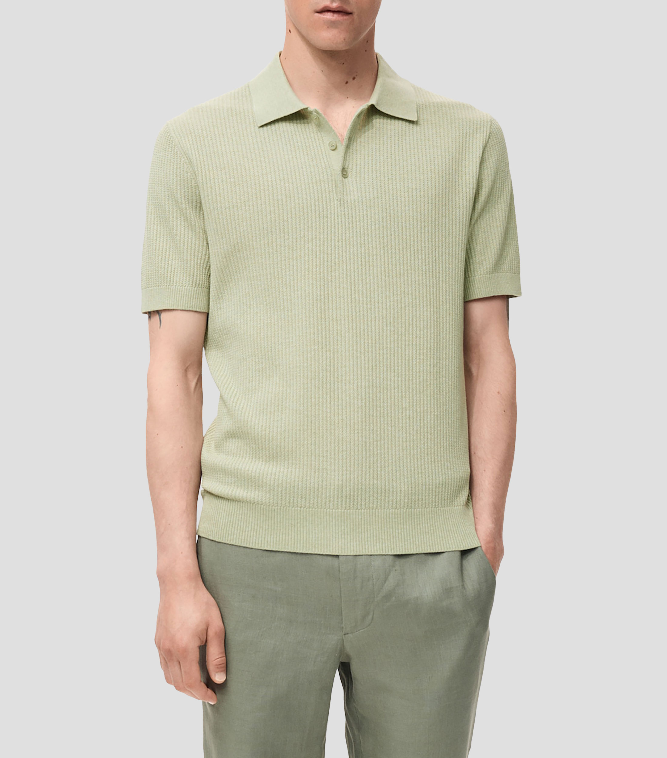 Playera tipo polo manga corta Hombre