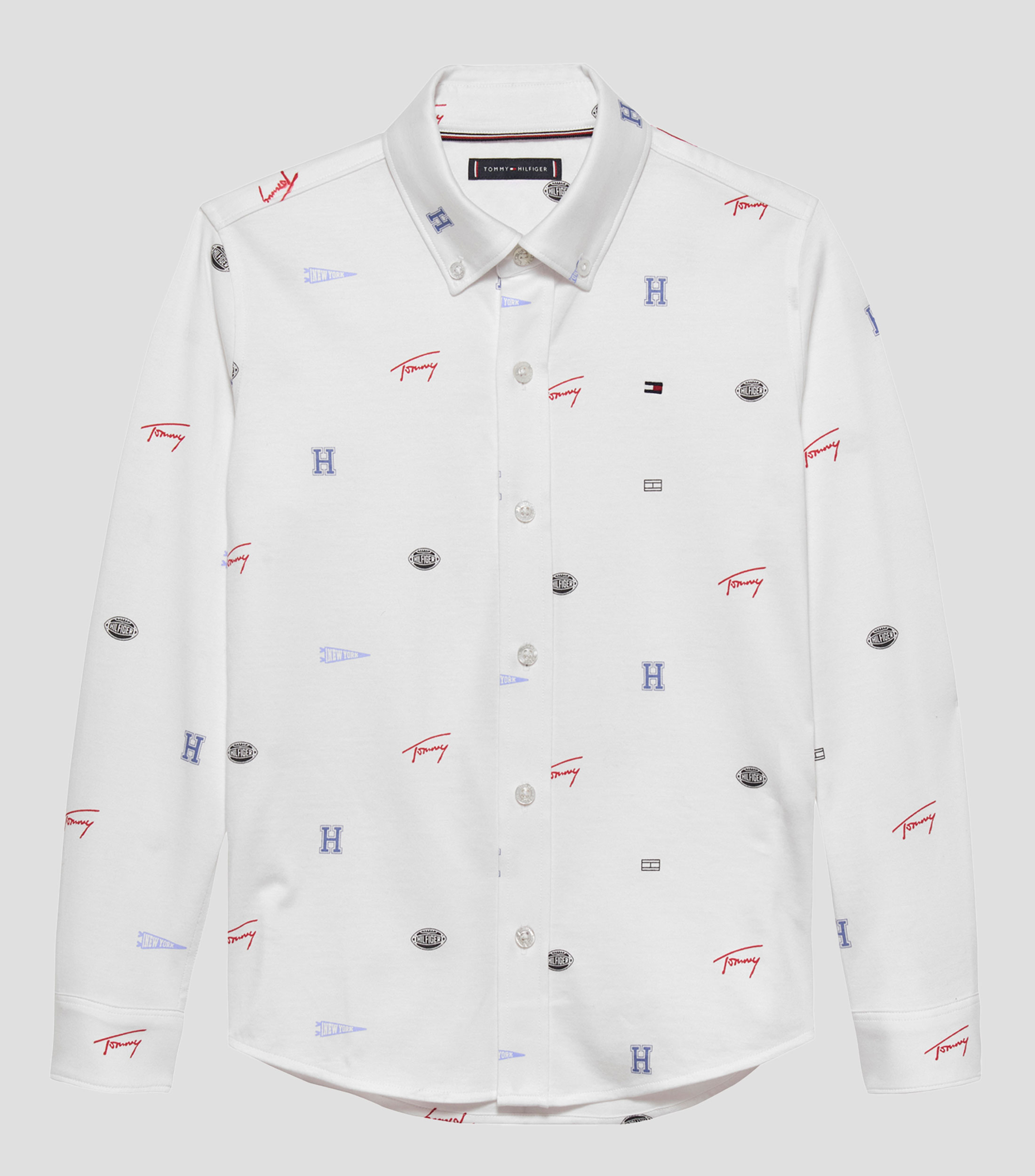 Camisa estampada manga larga Nino