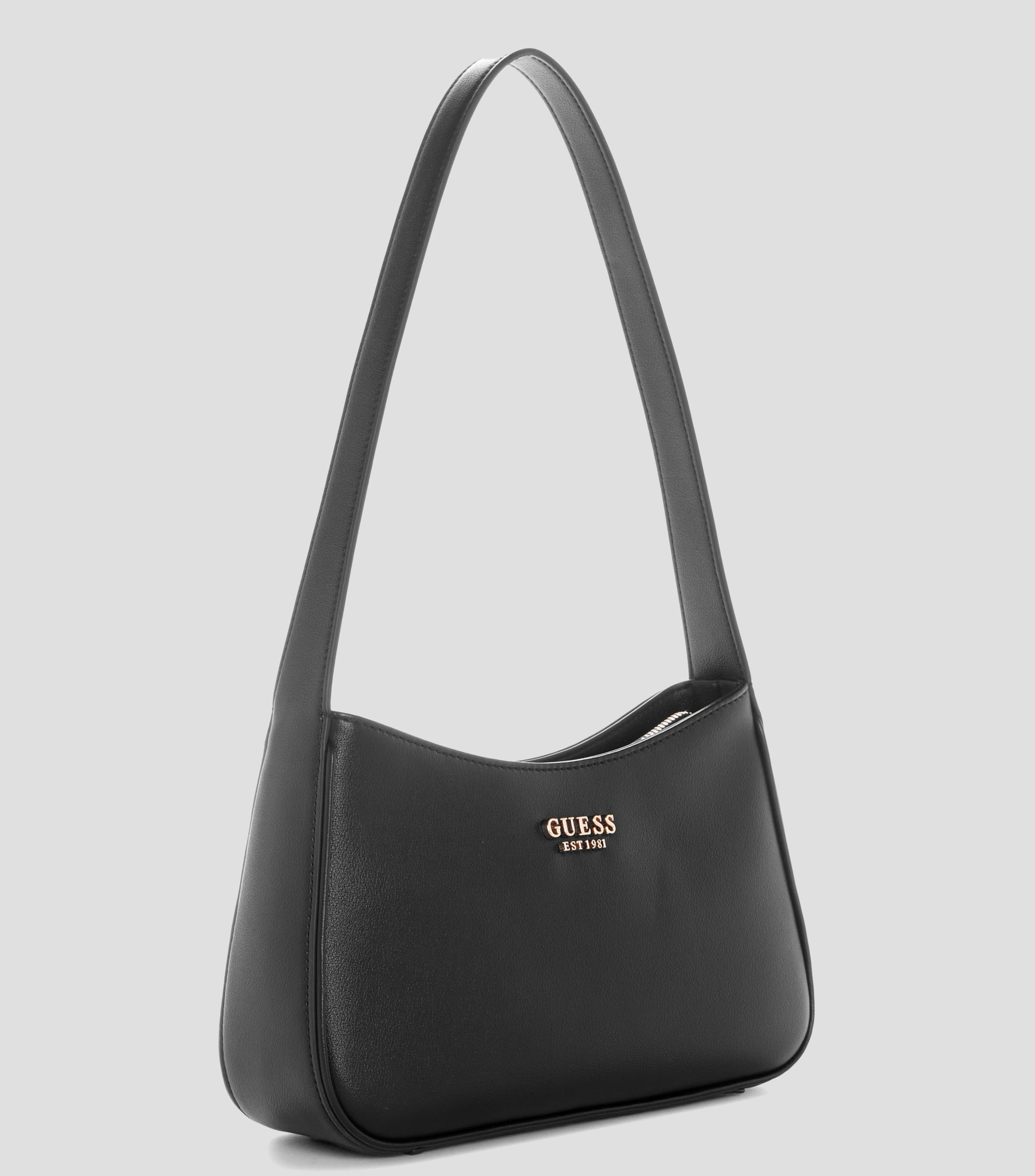 Bolsa shoulder lisa con detalle texturizado Mujer