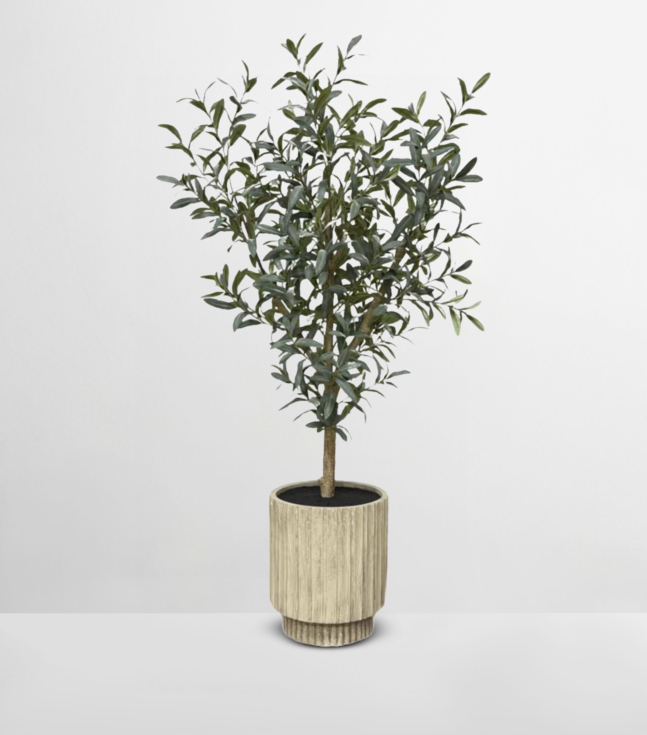Árbol de olivo en maceta, Artificial