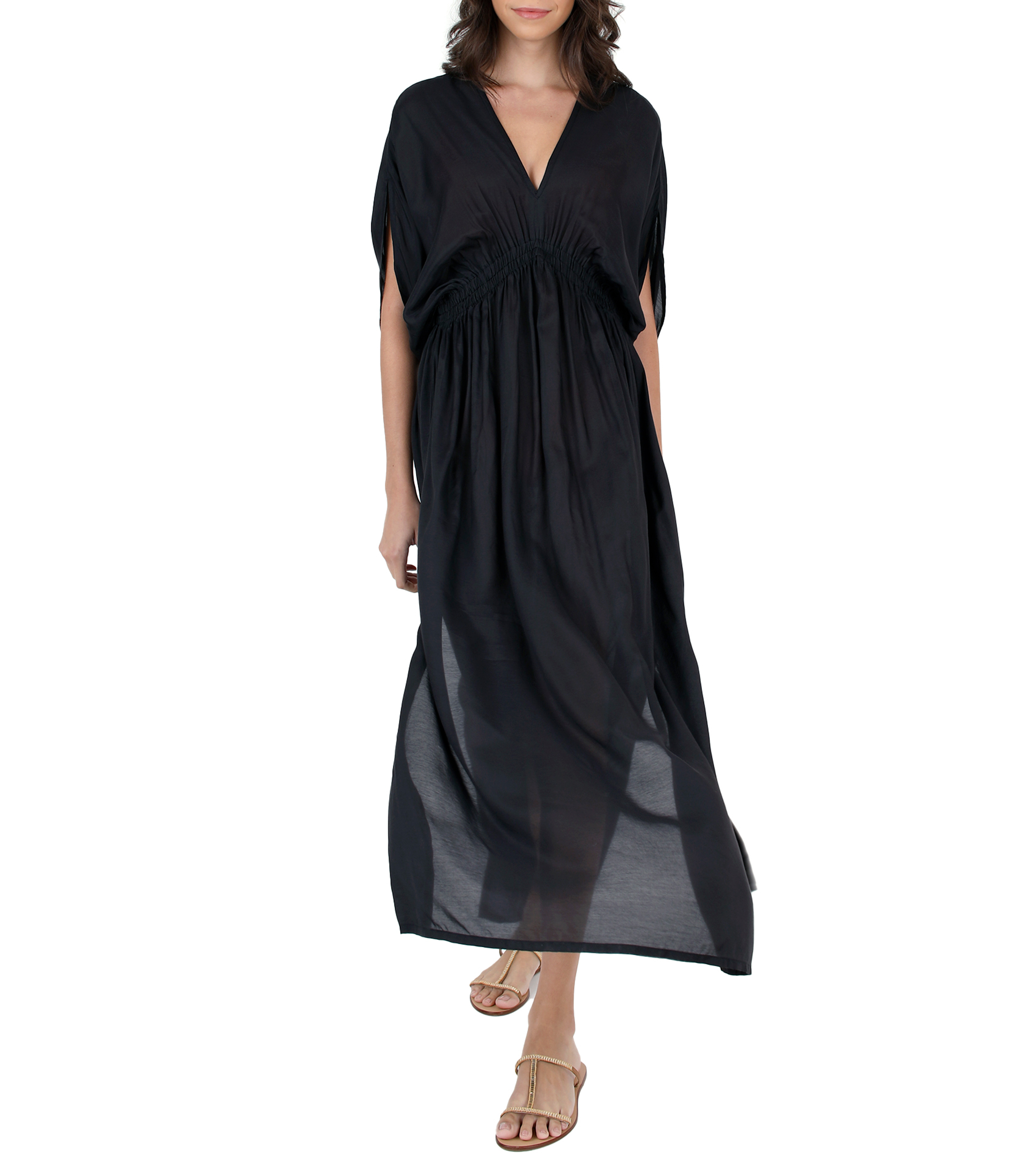 Kaftan De Algodón, Kaftan Floral Negro, Caftan Largo, Para Ser Mamás, Cobertura De Playa, Ropa