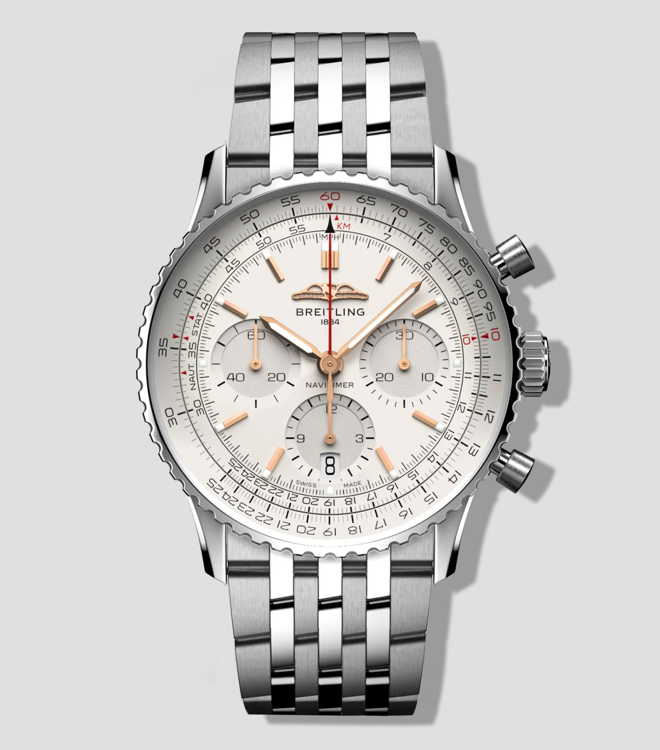 Reloj para Hombre Navitimer B01 Chronograph 41 casual plateado